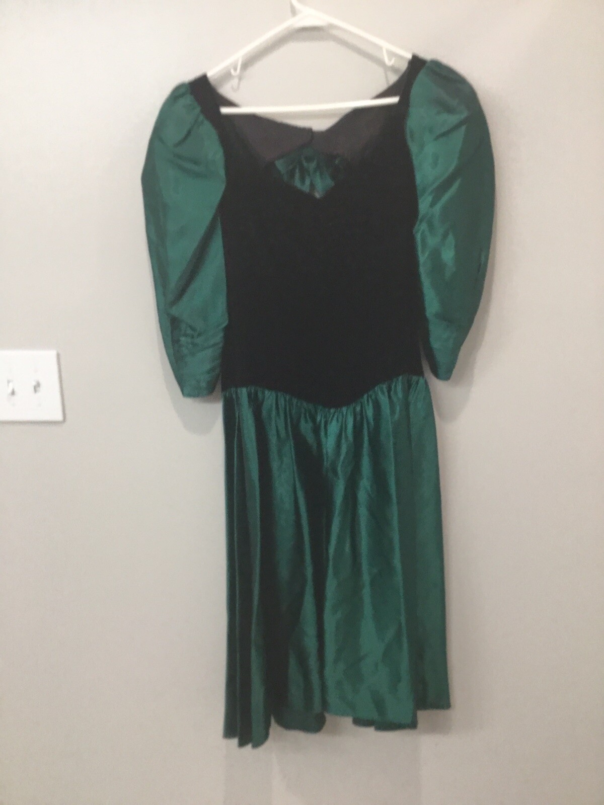 Vintage 80s alfred angelo Vampire Style Dress