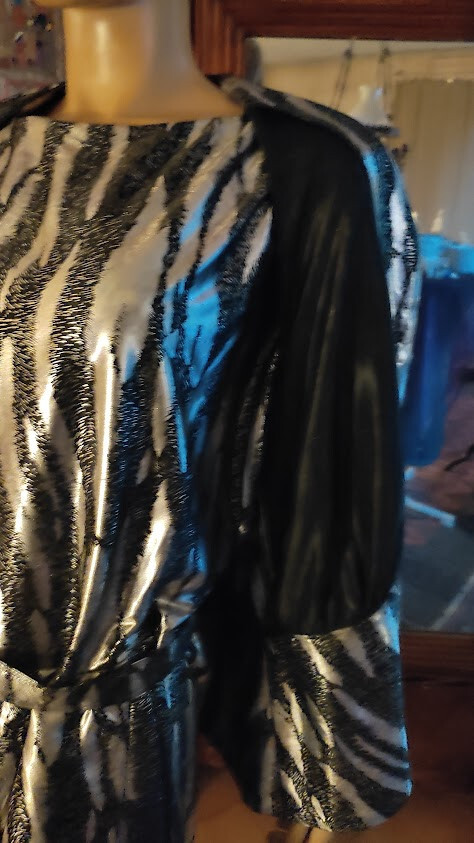 Evening dress cocktail dress from the 60s-size 42/44 black/silver