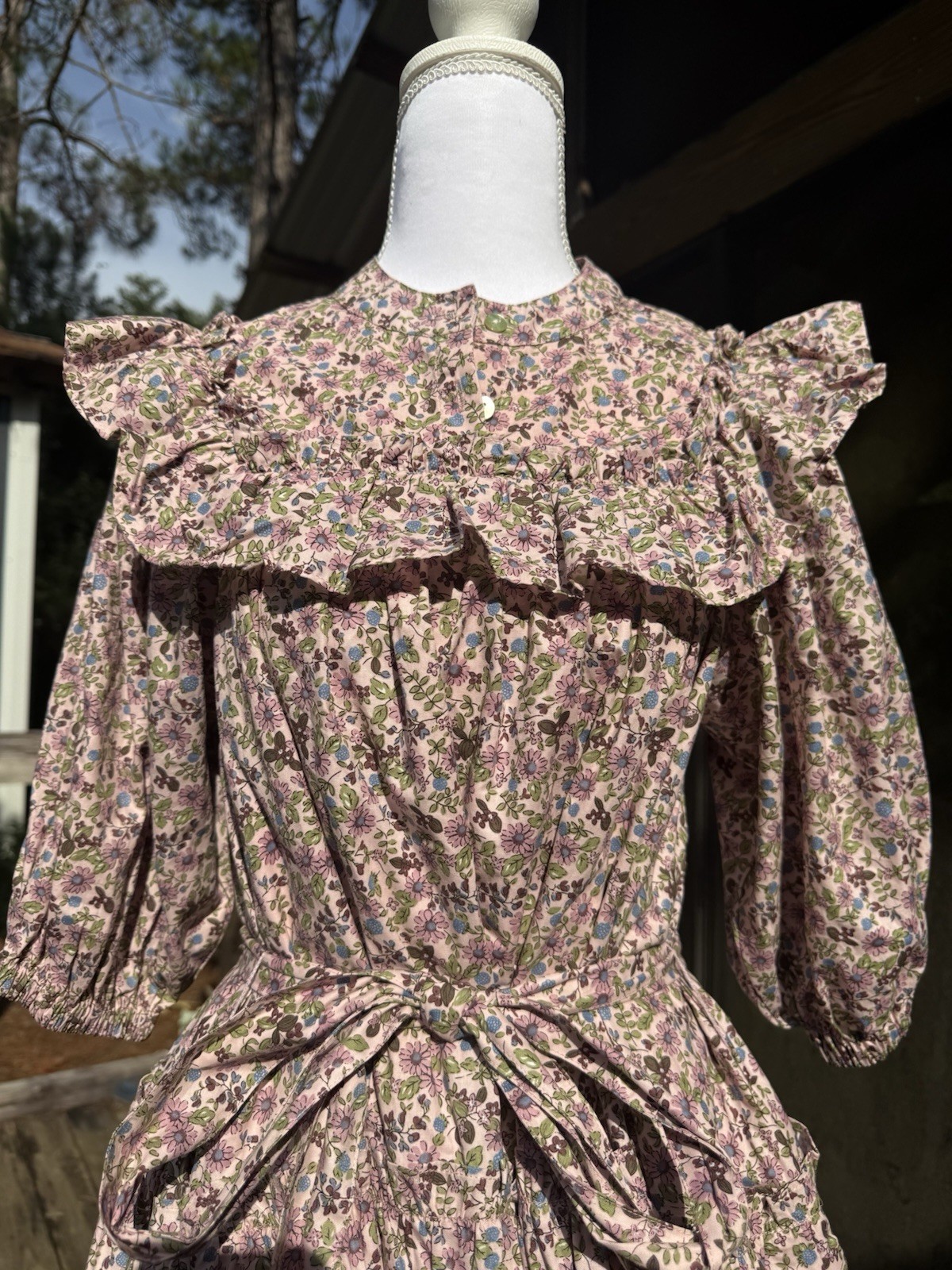 Floral Prairie Vintage Inspired Cottagecore Prairie Dress Woman’s Small