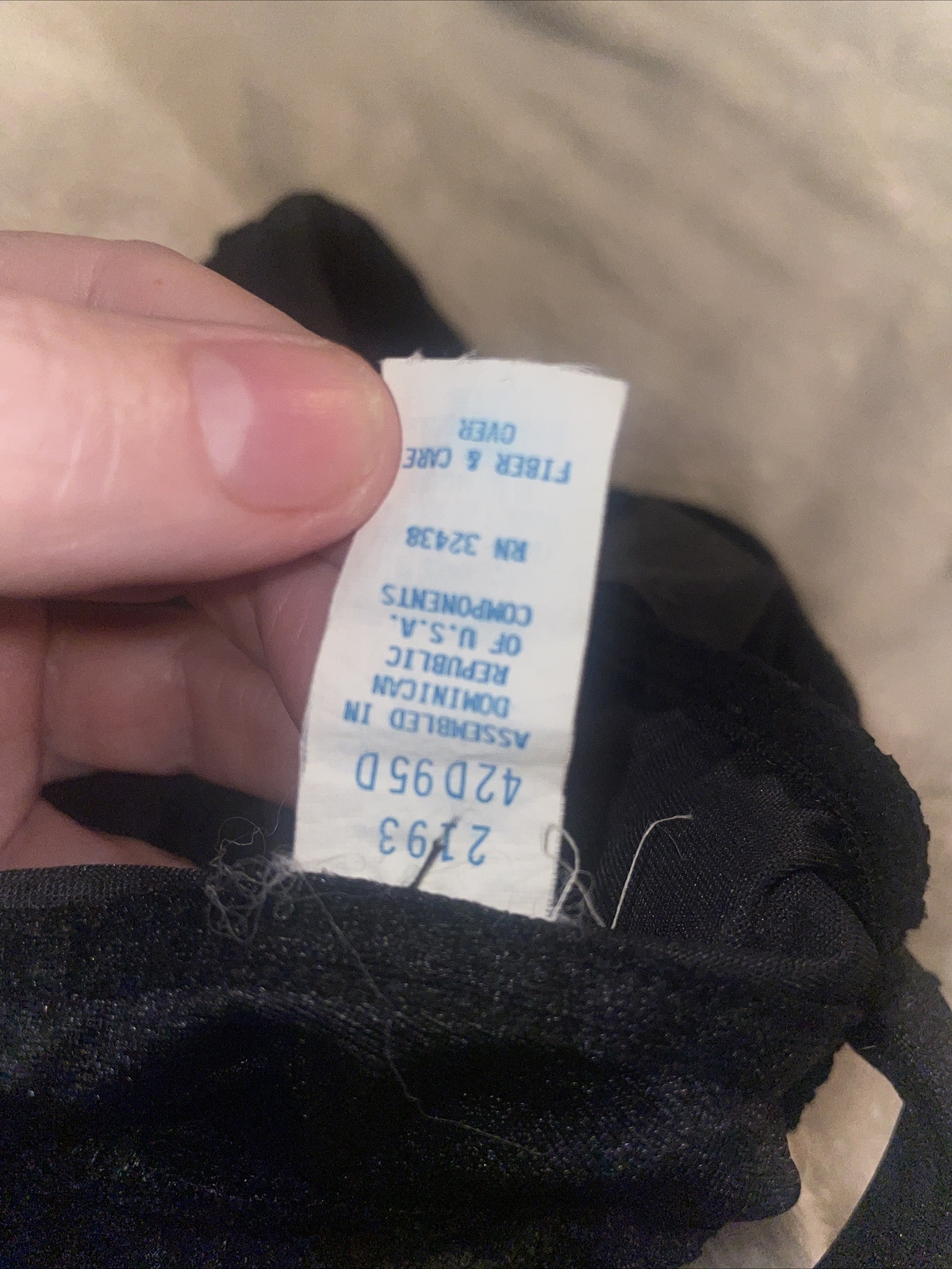 UNLINED WIRE FREE SILKY NYLON FRONT CLOSURE 90s SILKY BLACK BRA USA 42D