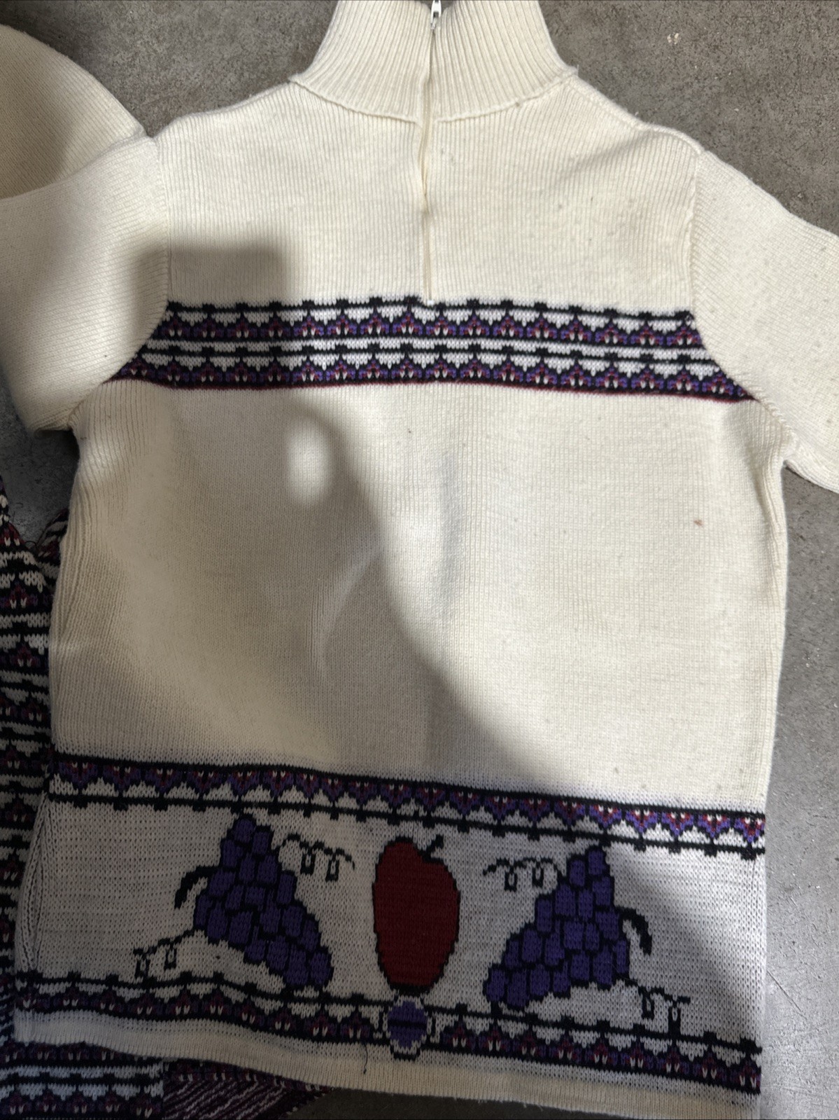 Vintage 1970s Sabra Wool Skort & Sweater Hobo Cutter Craft Fix Repair