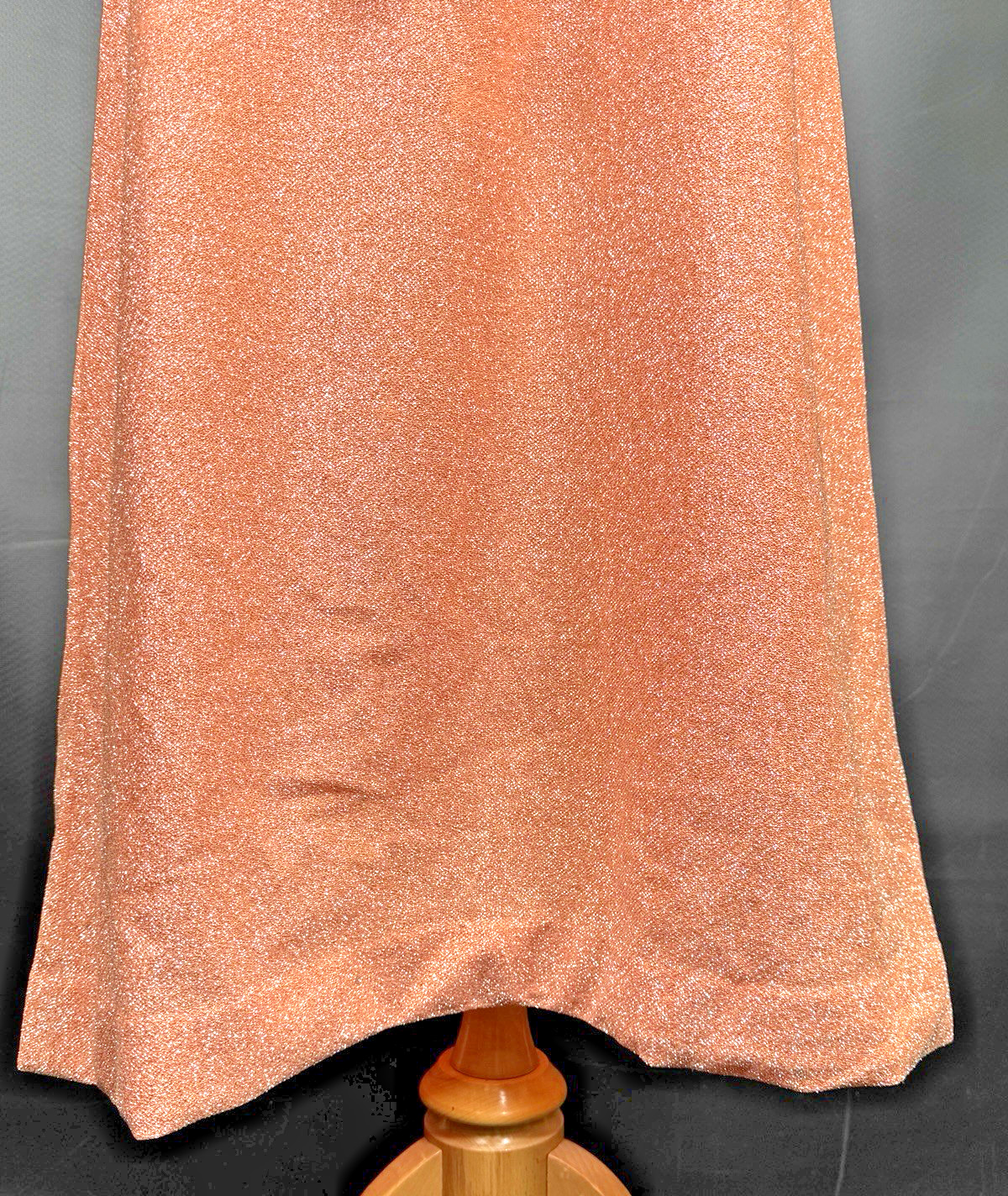 VTG 60s Bleeker Street Hostess SMALL Mod Dress Textured Poly Knit Sparkly w Belt