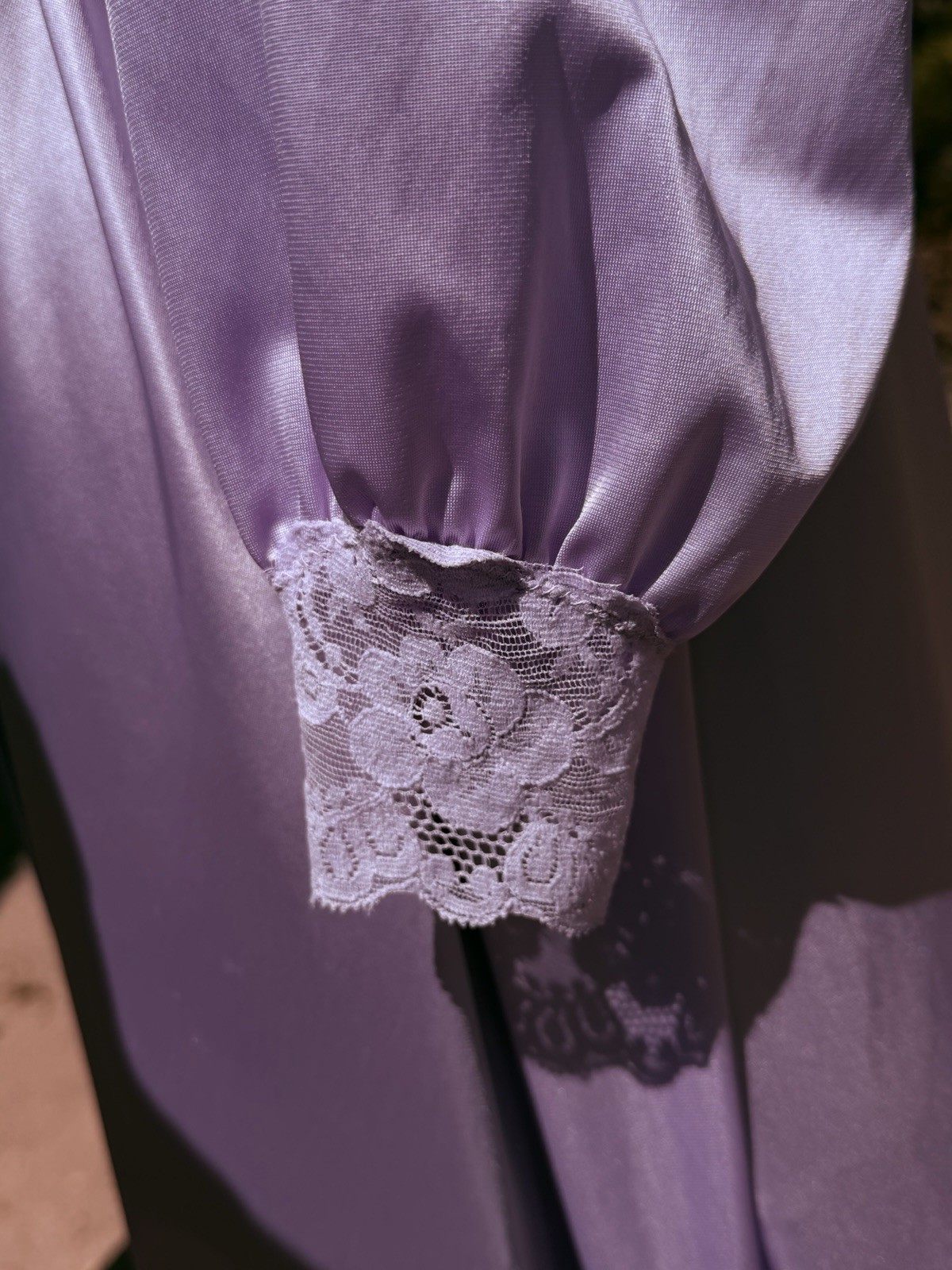 Vtg 80’s 0lga Peignoir Lilac M Ultra-feminine Slinky Nylon Tricot