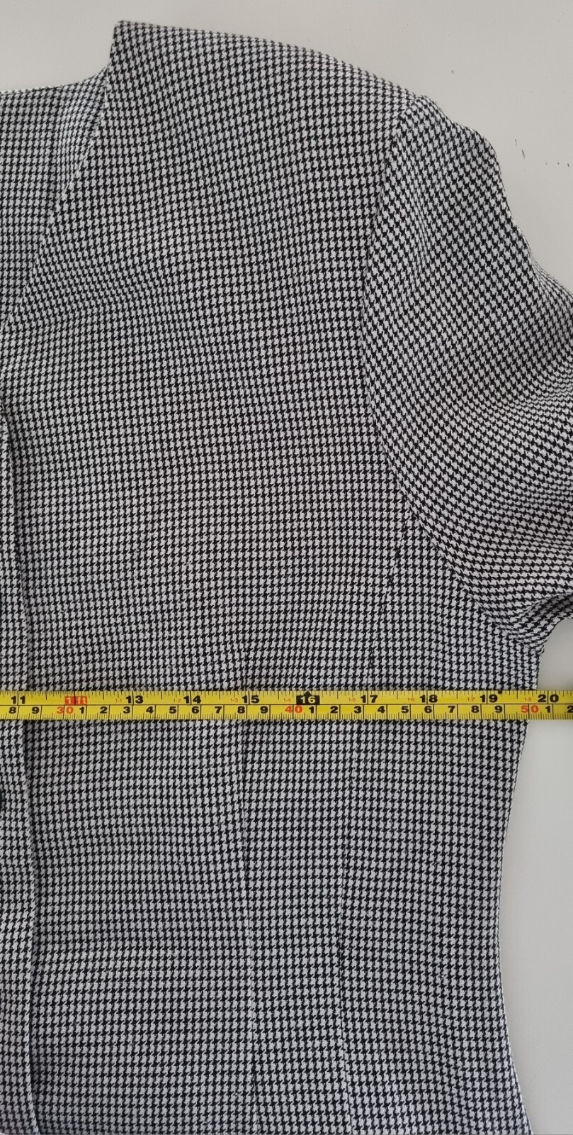 ❤️💛 MASUKA Vintage NZ Designer Black N White Houndstooth Blazer Size 12