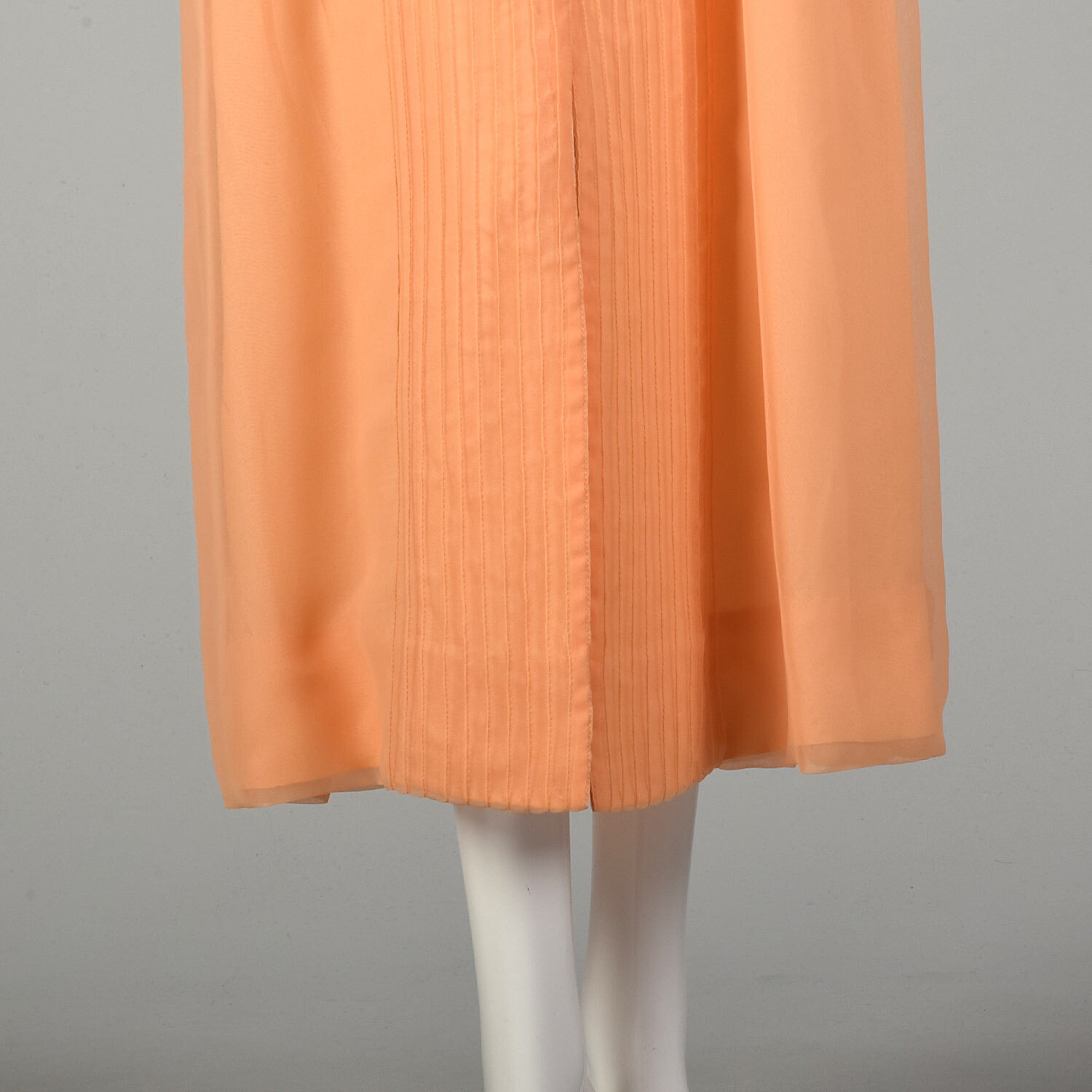 XS 1970s Teal Traina Maxi Dress Modest Long Sleeve Orange Sherbet Evening Dress