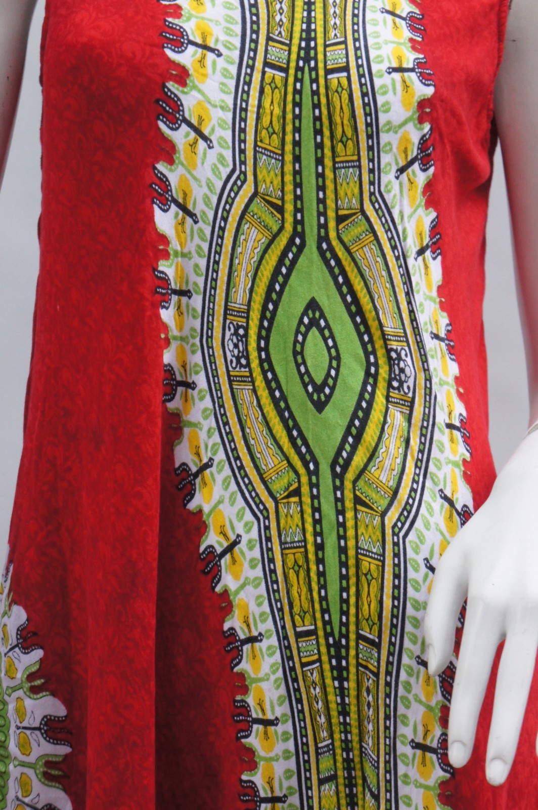 Vintage Indian Rayon Dress Boho Hippie Patio Dress
