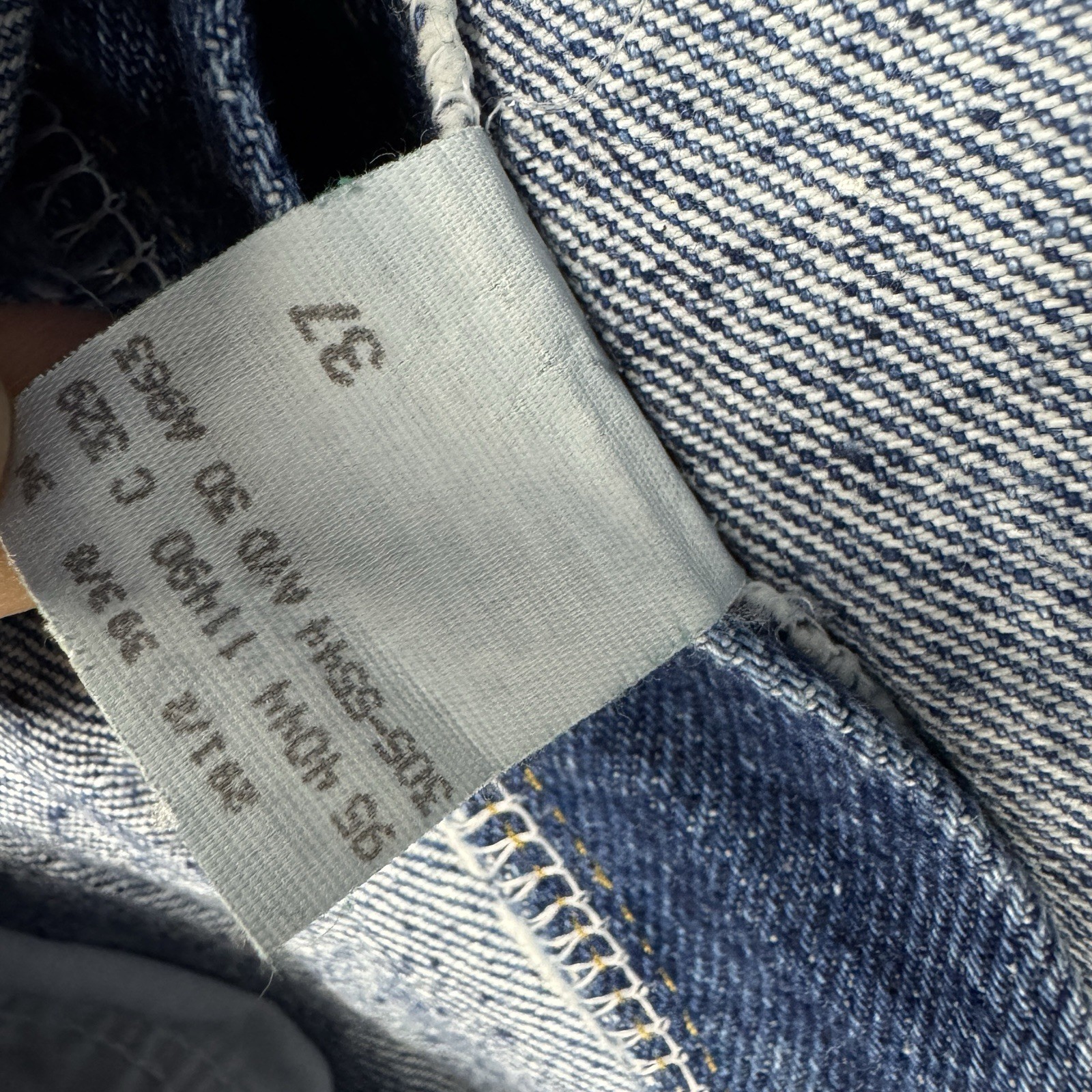 Vin Lee USA Yoke High Rise Utility Carpenter Mom Jeans Women’s 12 Long (29×33)