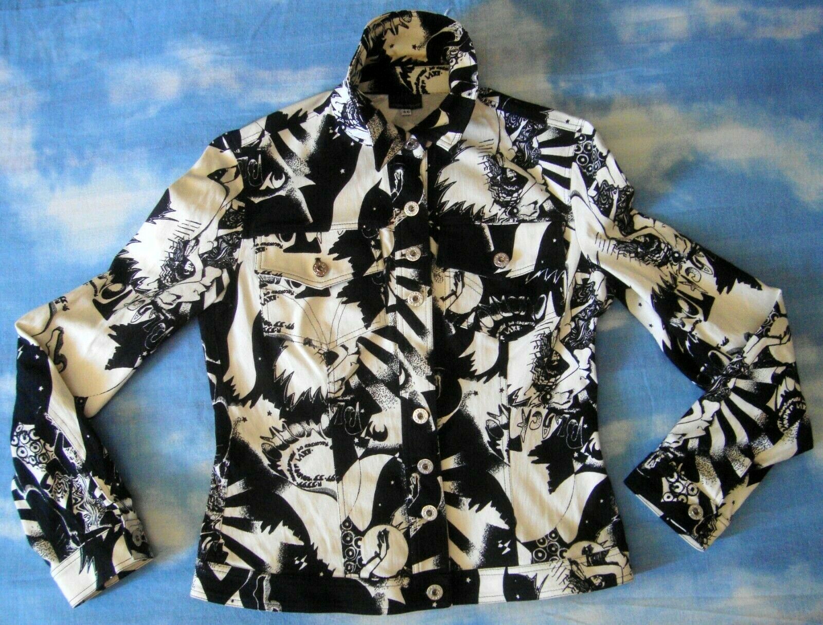 Vintage HUNGARIAN FEVER Made Italy Woman JACKET Size 46 -M approx RARE