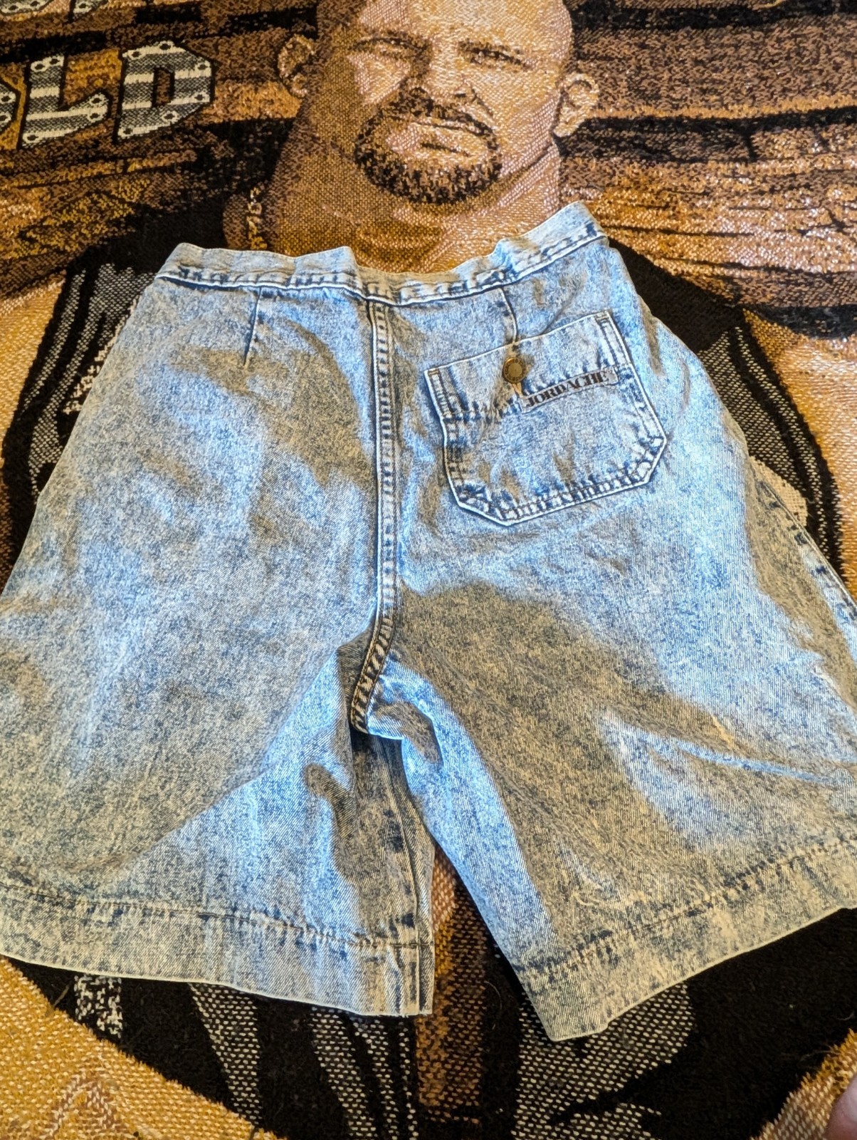 Vintage 80s Jordache High Waist Acid Wash Denim Shorts Pleated JRS sz 10 26in