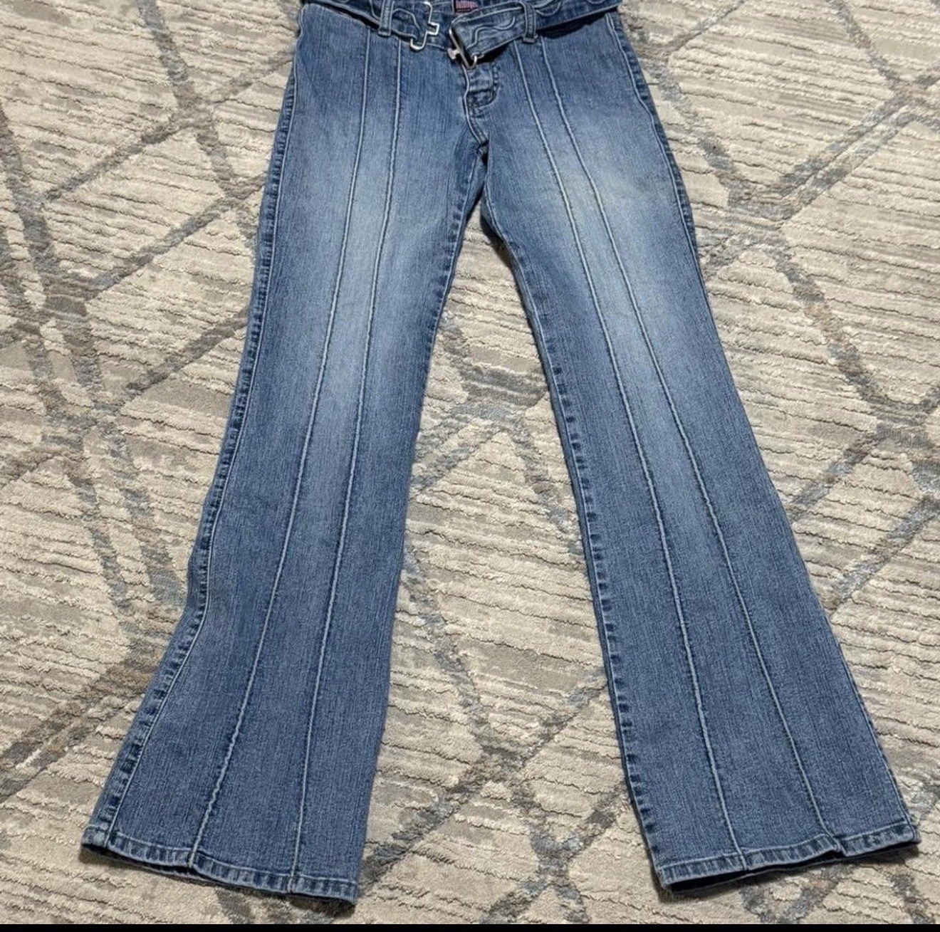 Bubblegum Y2KBlue Bootcut Jeans 7/8 Adjustable Waist BG1956-775AVSZ