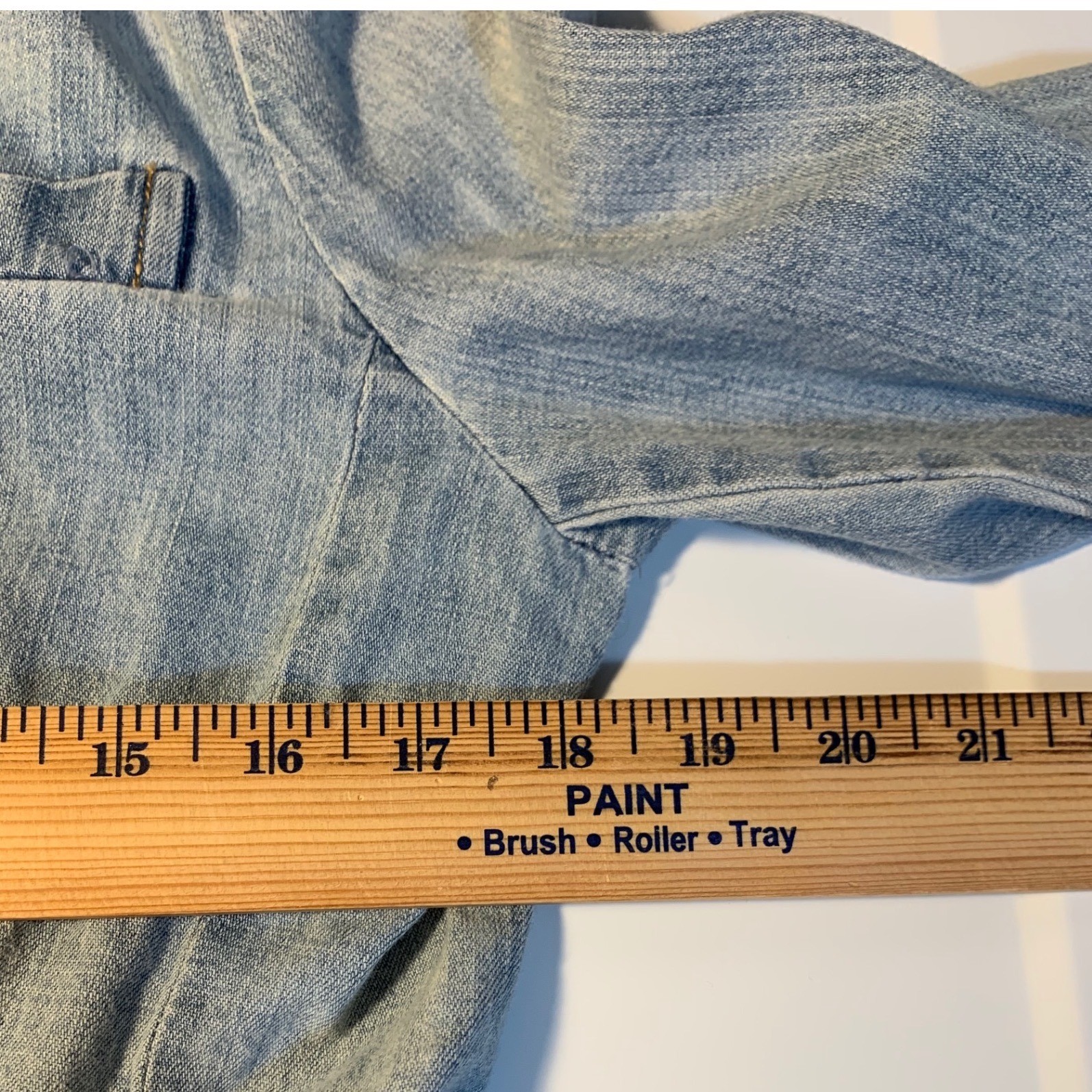 VTG Lauren Jeans Co. Ralph Lauren cotton denim blazer Jacket PM boho cottagecore