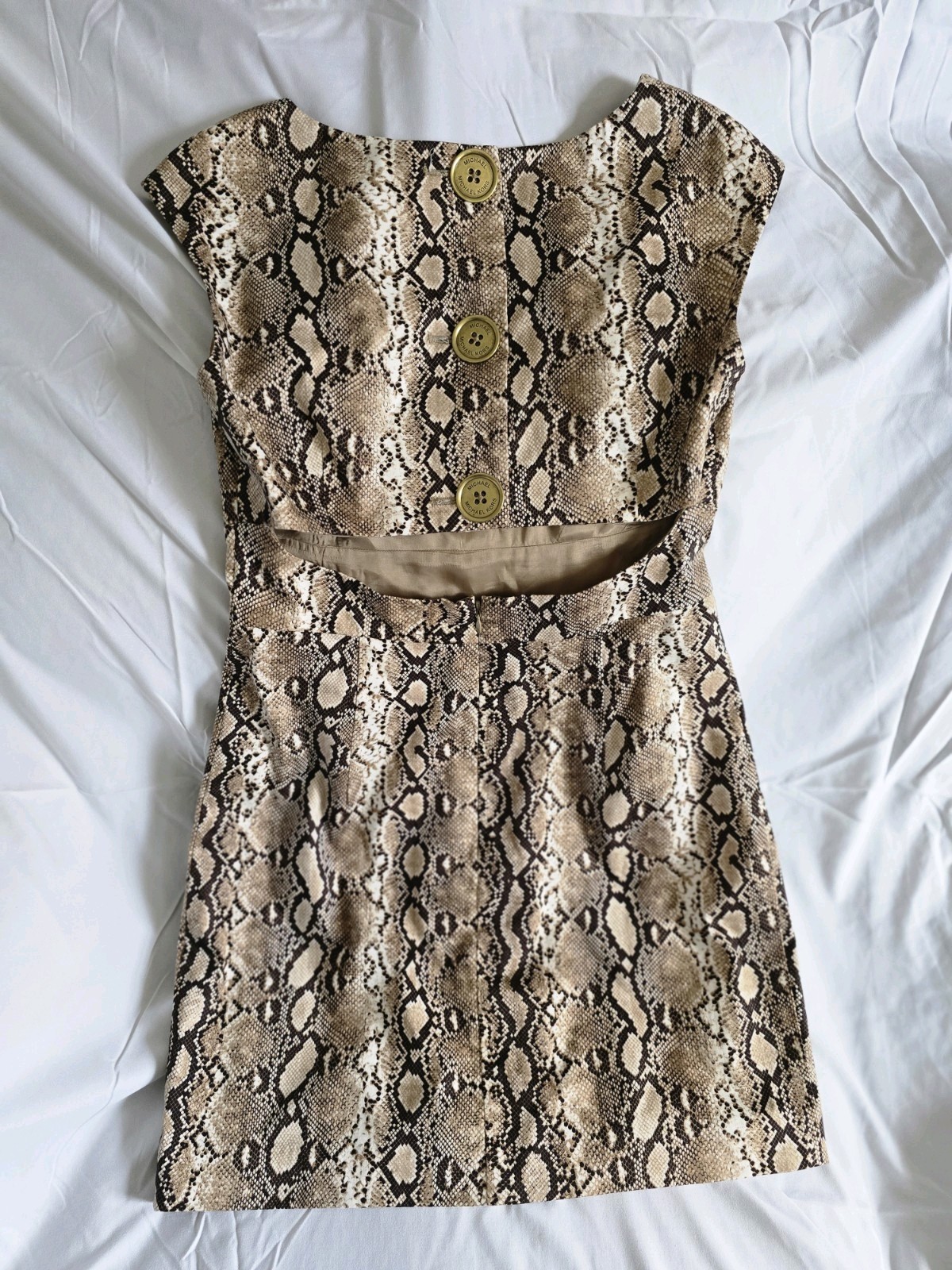 Michael Kors Snake Print Mini Dress Size 6