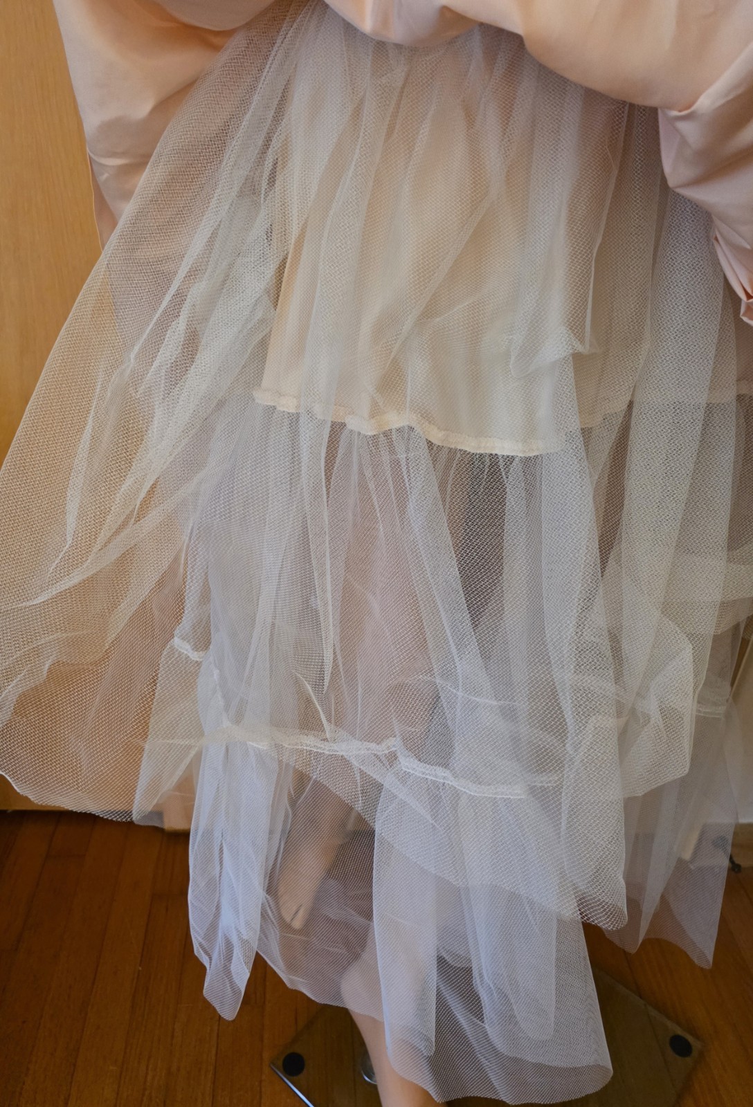 GUNNE SAX ~ VINTAGE 80’S PINK FRILLY PROM FORMAL DRESS ~ Refer To Measurements