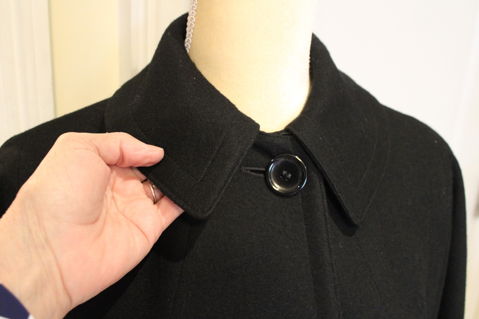 VTG 70s Weatherbee Water Resistant -US Sz 12? -Flannel Overcoat (Wool Blend?)