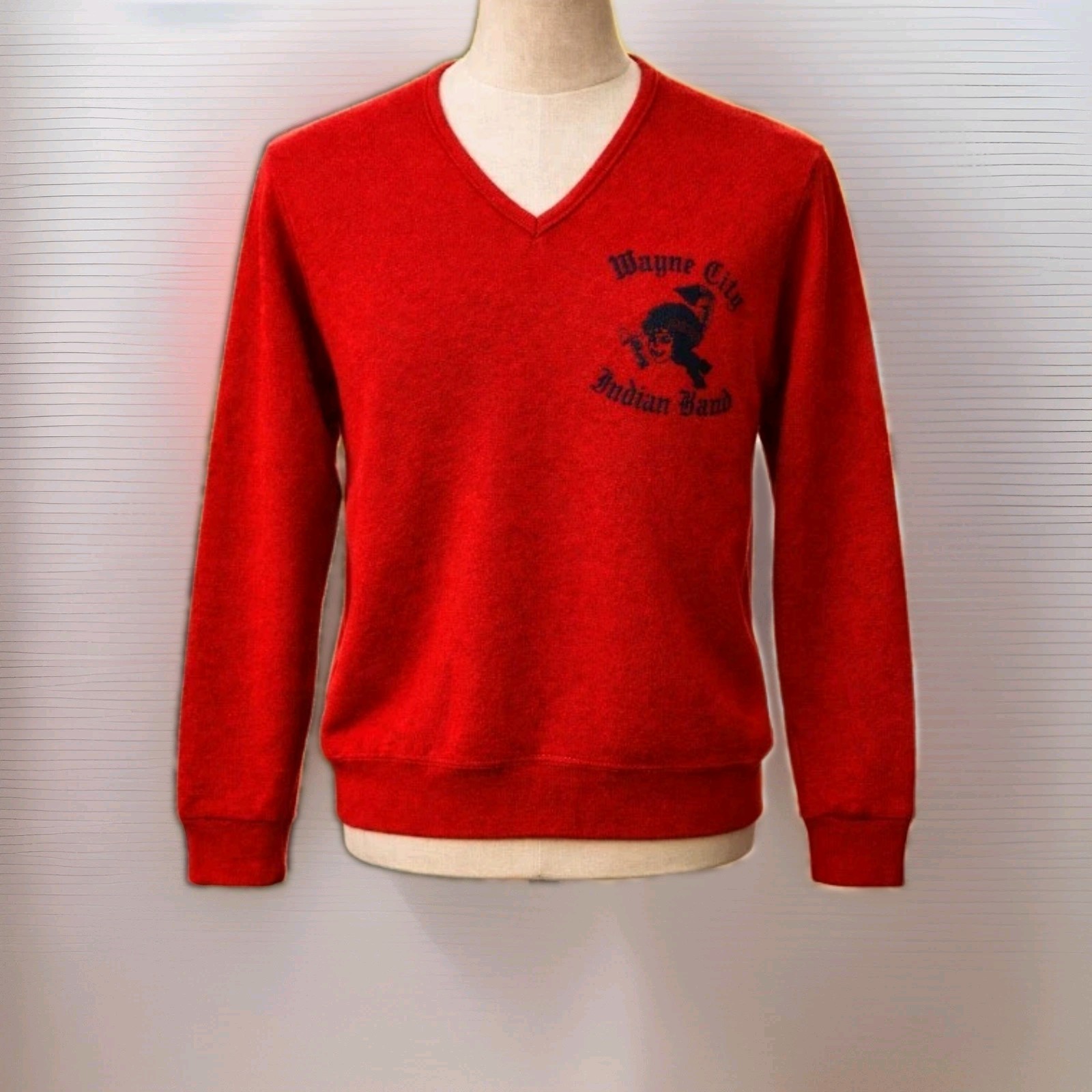 Vintage 50s Retro Sz S Marching Band Sweater Team Spirit Pep Nostalgic Pin Up
