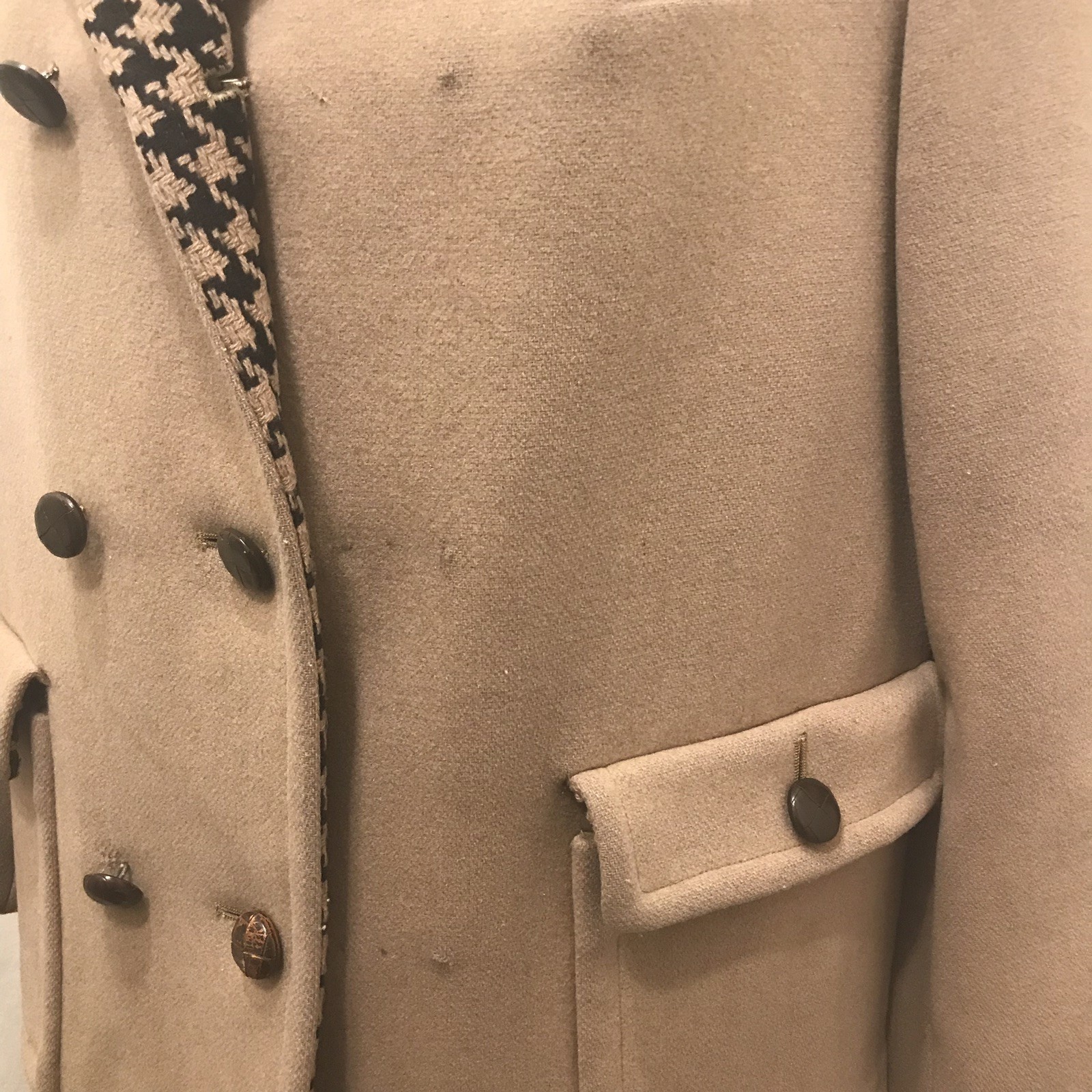 Vintage Lodenfrey Wool Coat Loden West Germany Munich Tan Jacket