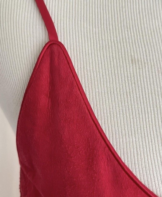 VINTAGE RED VAKKO SUEDE DRESS