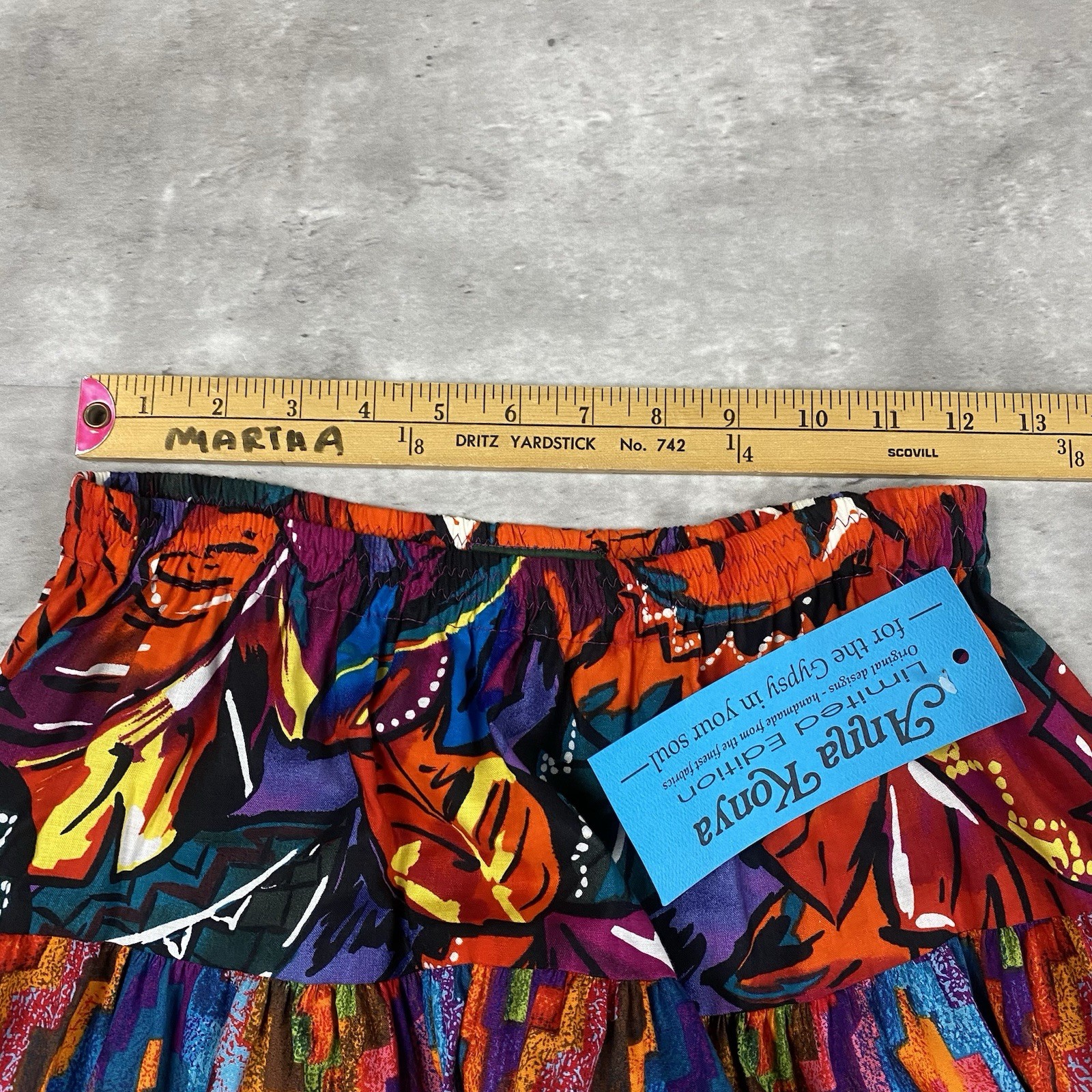 vintage ANNA KONYA Jackson skirt maxi gypsy boho limited edition South Western