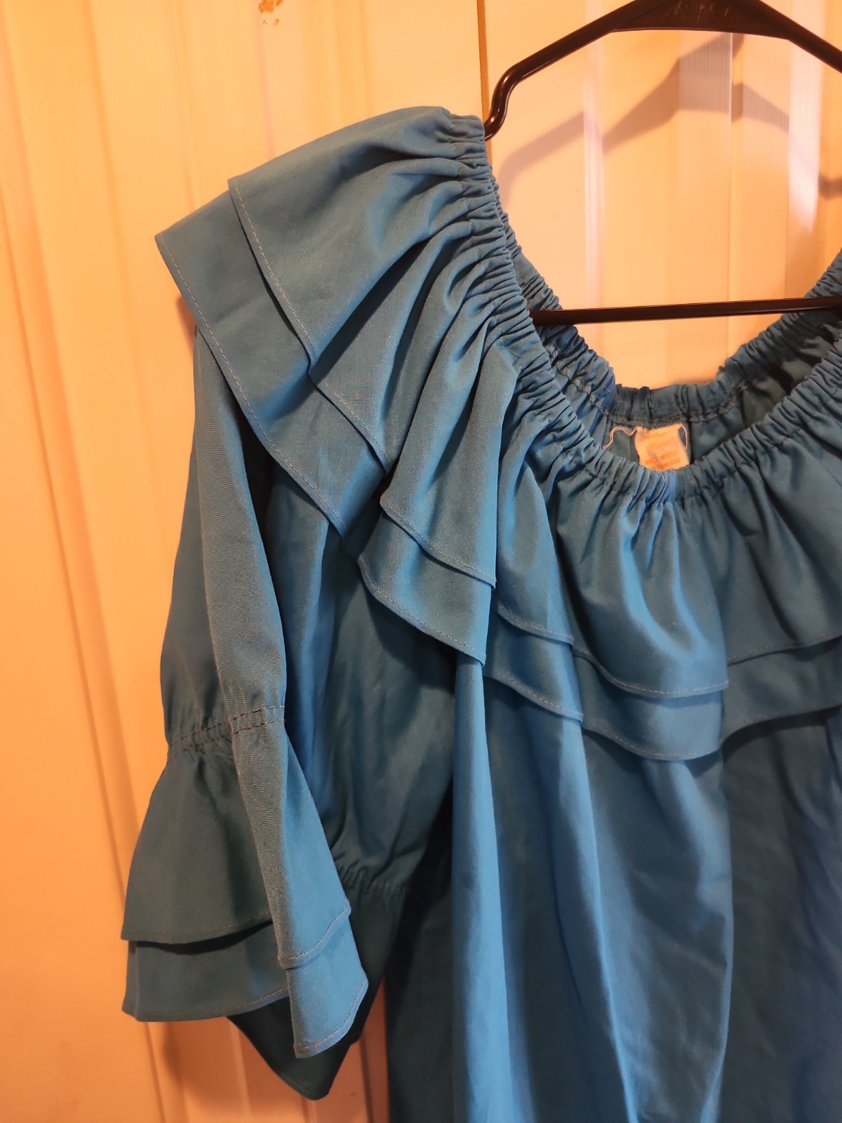 Partners Please! Malco Modes Turquoise Square Dance Skirt Medium & Blouse Large