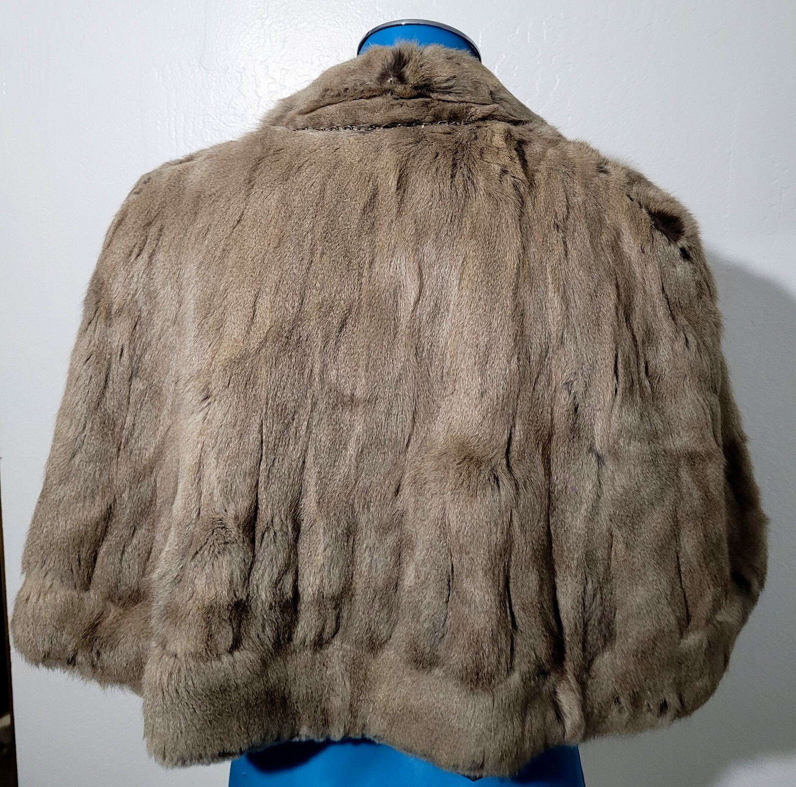 Beautifull Vintage Mink Genuine Cape Capelet Stole Brown Size M Bullock’s Furfs