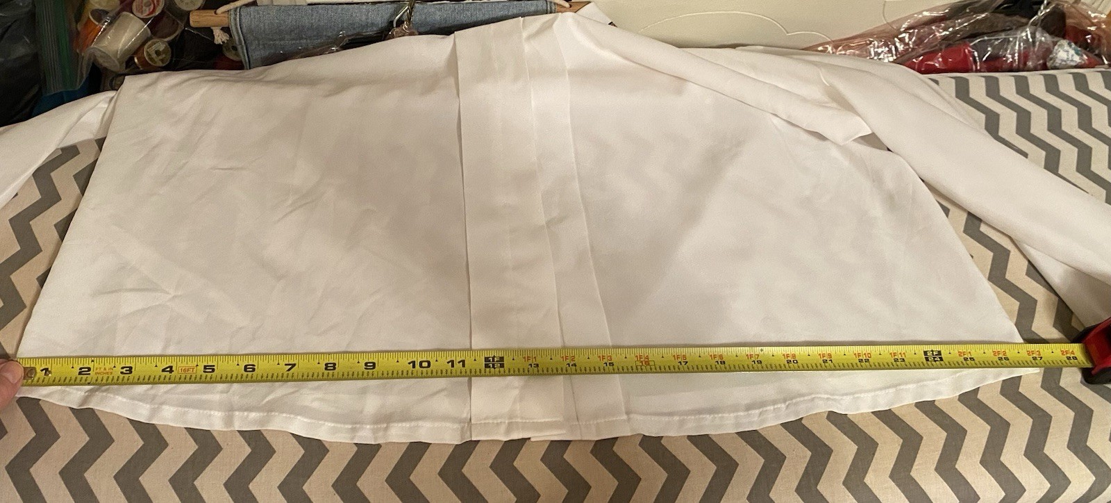 Ms. Bond VTG 80/90s Blouse Wom 40/Est. 2XL Wht Secreta Blouse Ribbon Trims 51”B