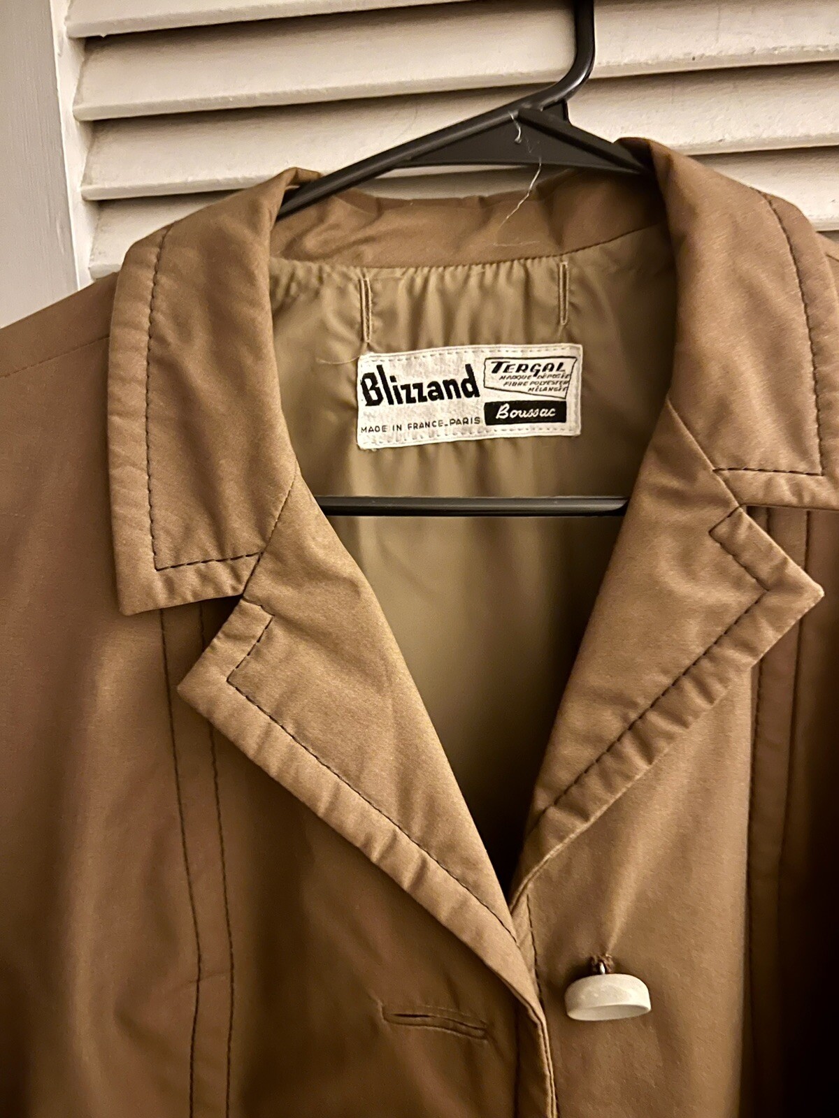 Blizzand Vintage Trench Rain Coat Made In France in 1960s