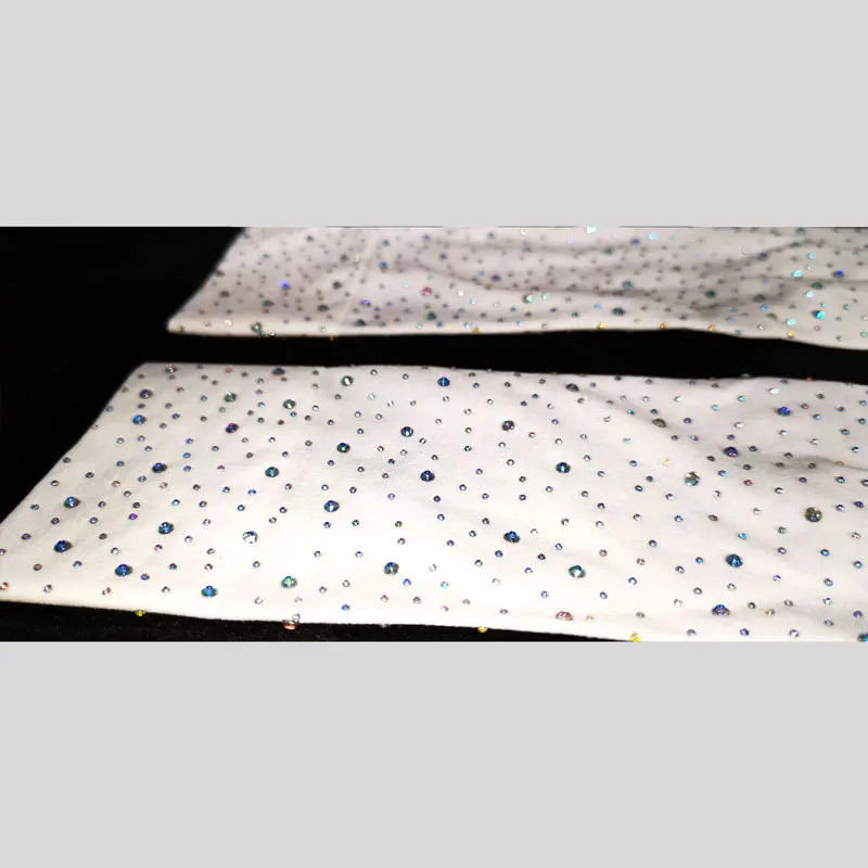 Autumn Hot Diamond Medium Thick Opaque Color Black and White Knee Shining