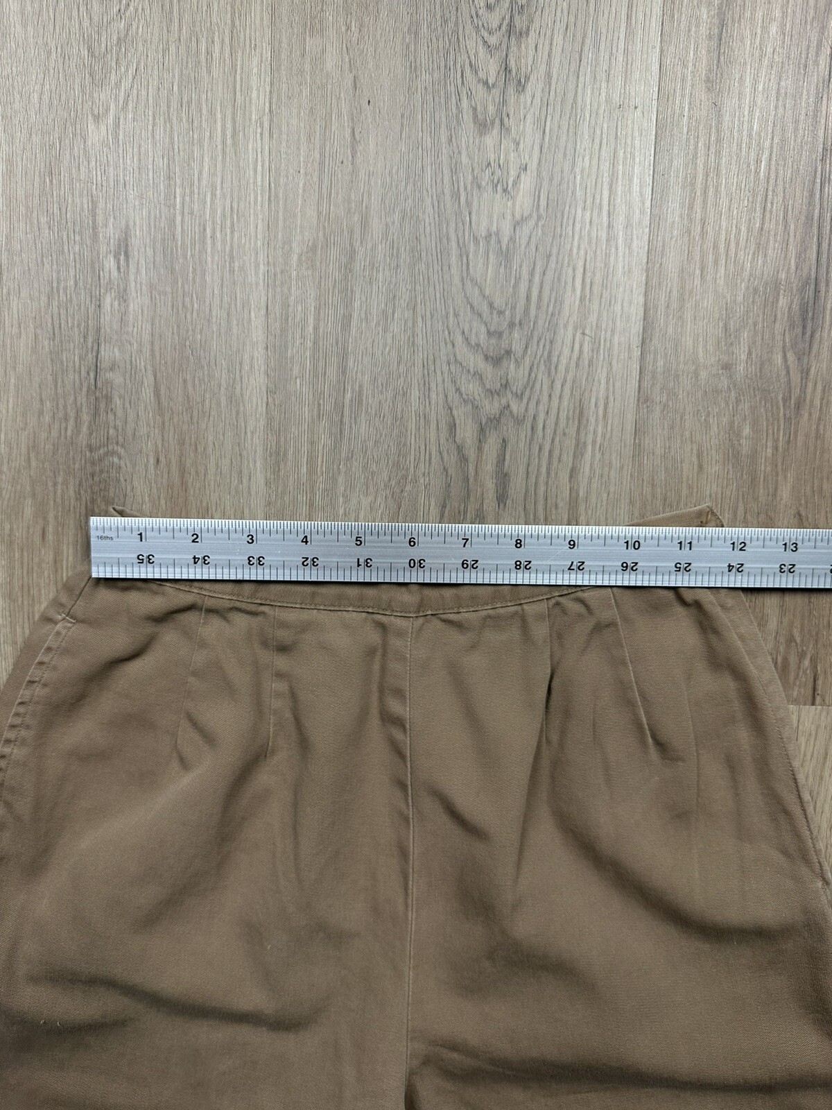 40s VINTAGE Stockton of Dallas Brown Capri Shorts Size 22 Summer Casual Women