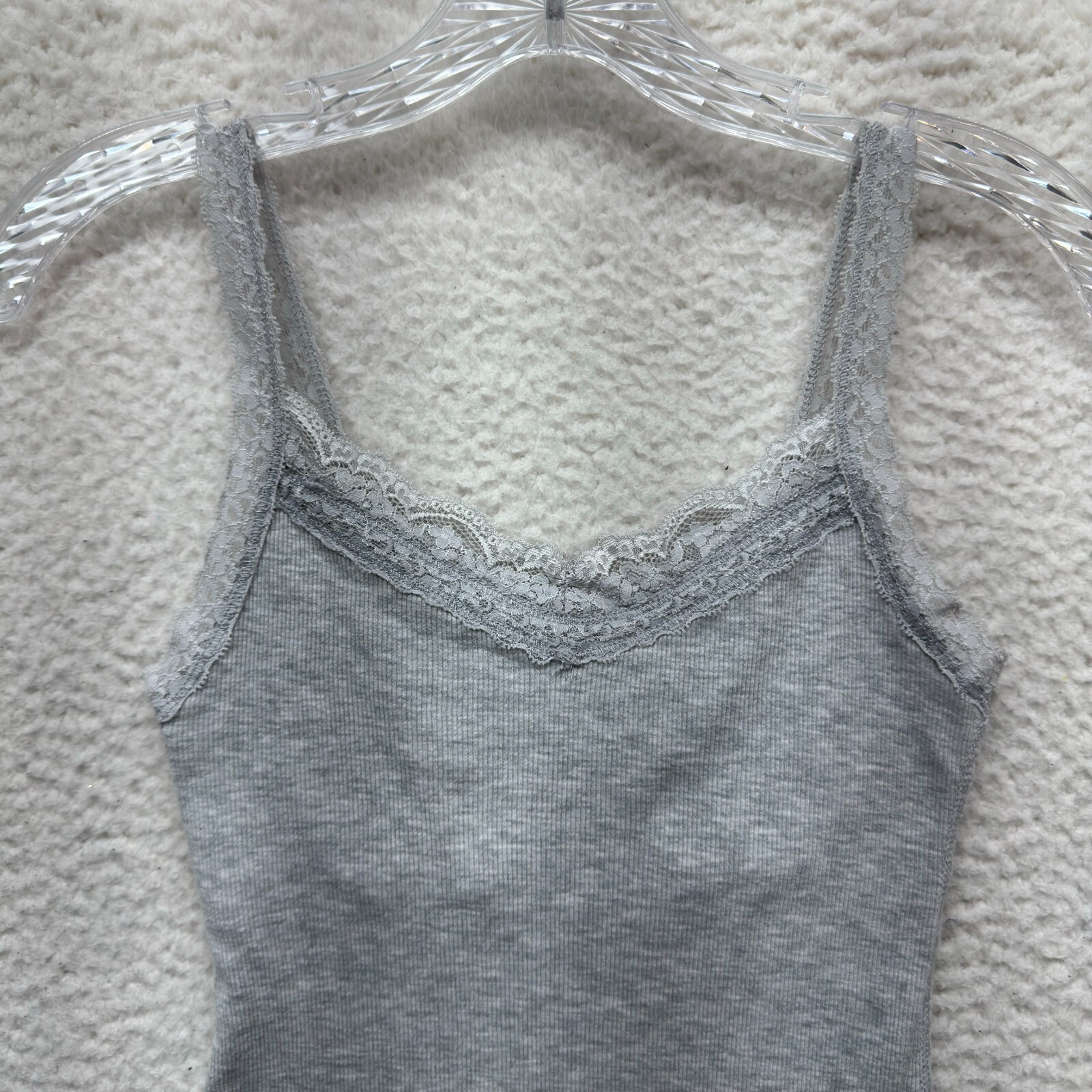 Y2K Vintage Energie Camisole Tank Top XS Small Grey Bella Swan Boho Fairy Grunge