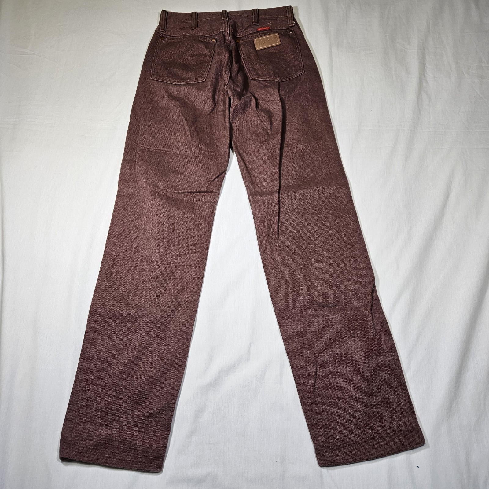 Vintage Wrangler Brown Cowboy Cut Slim Fit Jeans Made in USA High Rise 9×32
