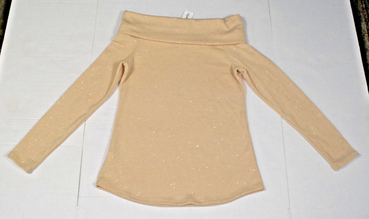 Vintage Off Shoulder Top Fantastic Fawn Size M Y2K Glitter Made California NWT