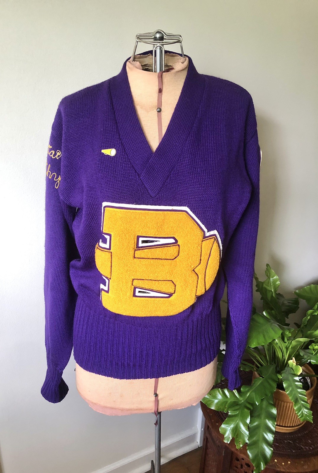 1969 Cheerleader Captain Knit Sweater