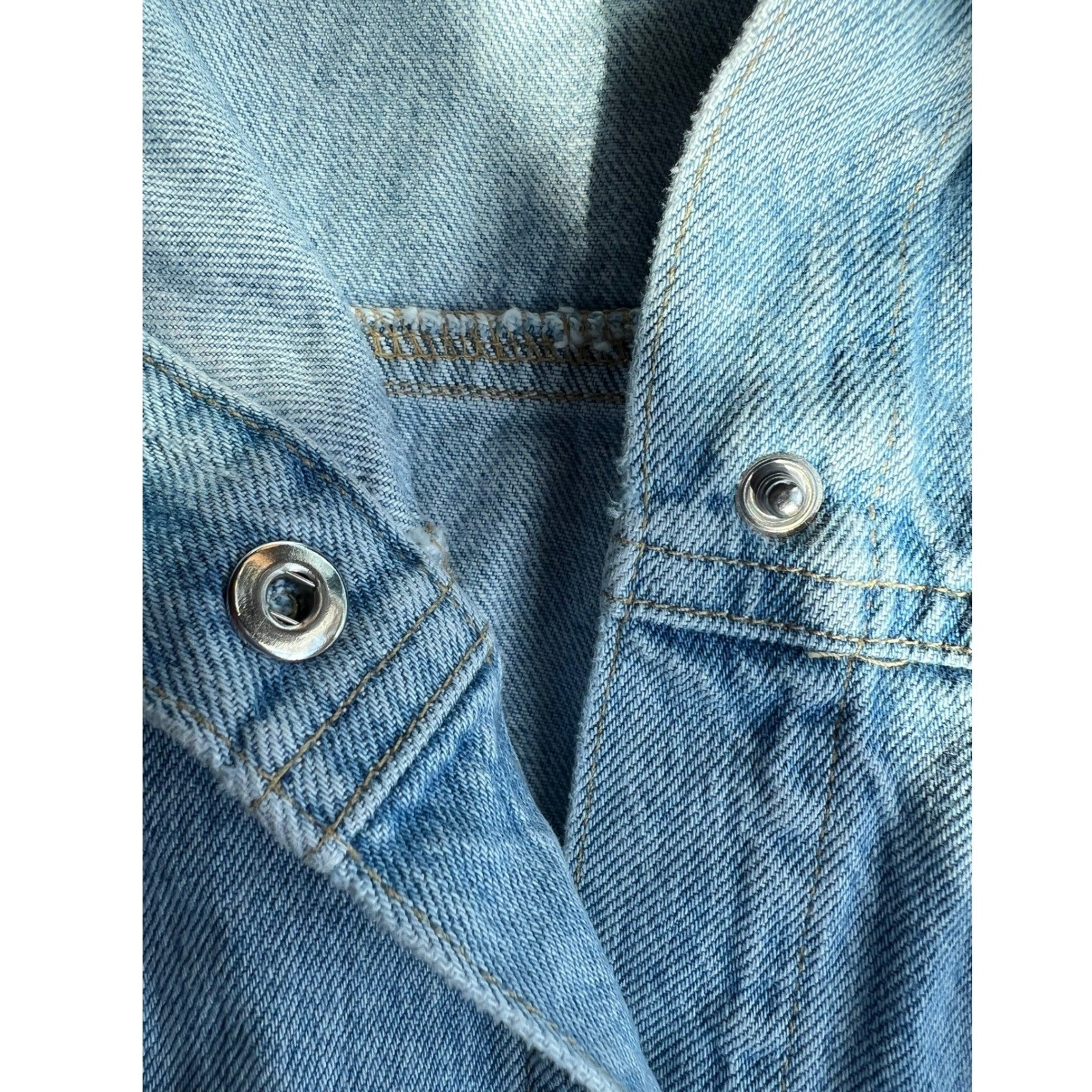 Agolde 100% Organic Cotton Womens Denim Vest Y2K Indie Sleaze Western Size M