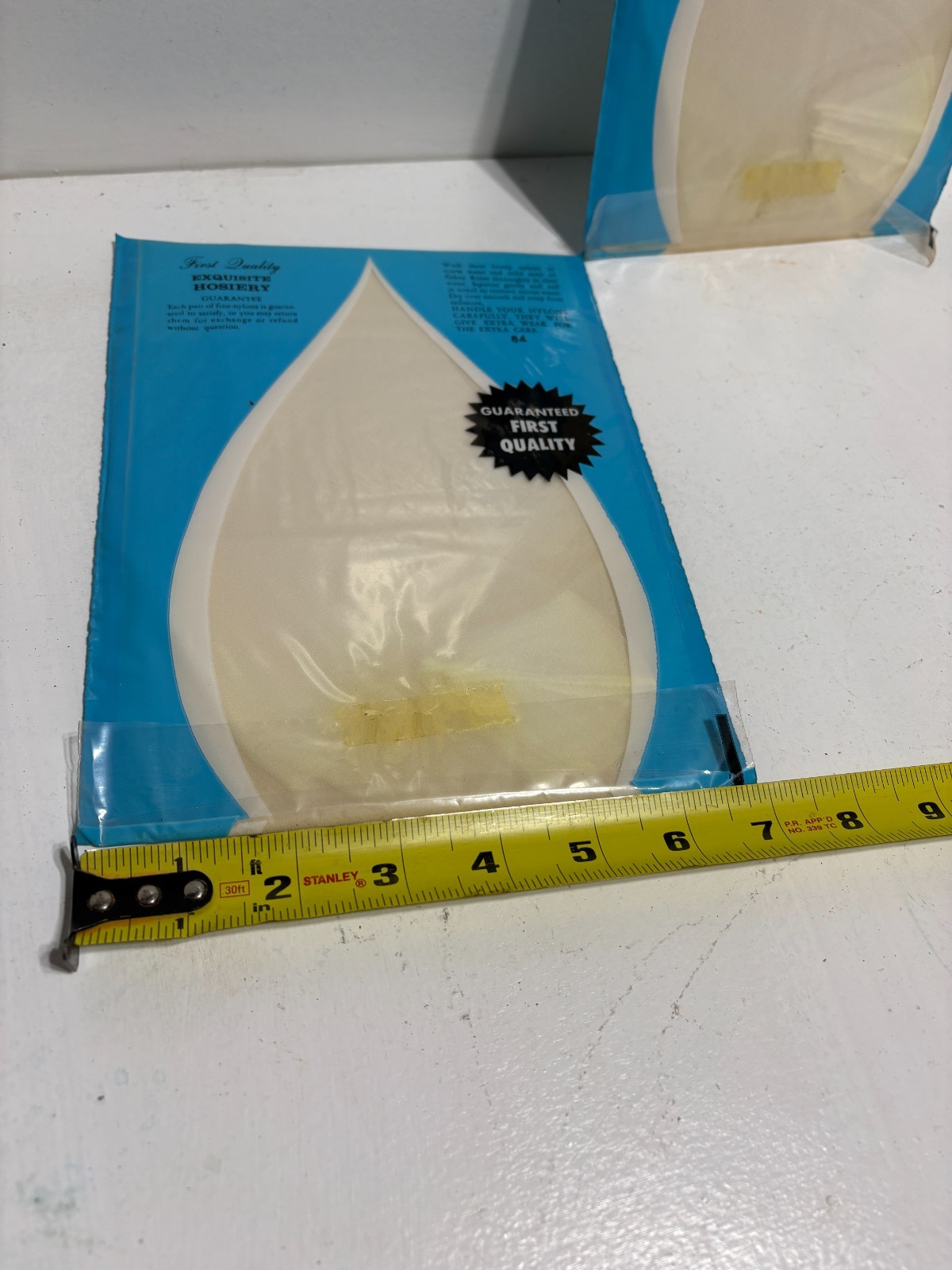 2 Vintage Seamless Mesh Stocking NOS White Size 10 1/2