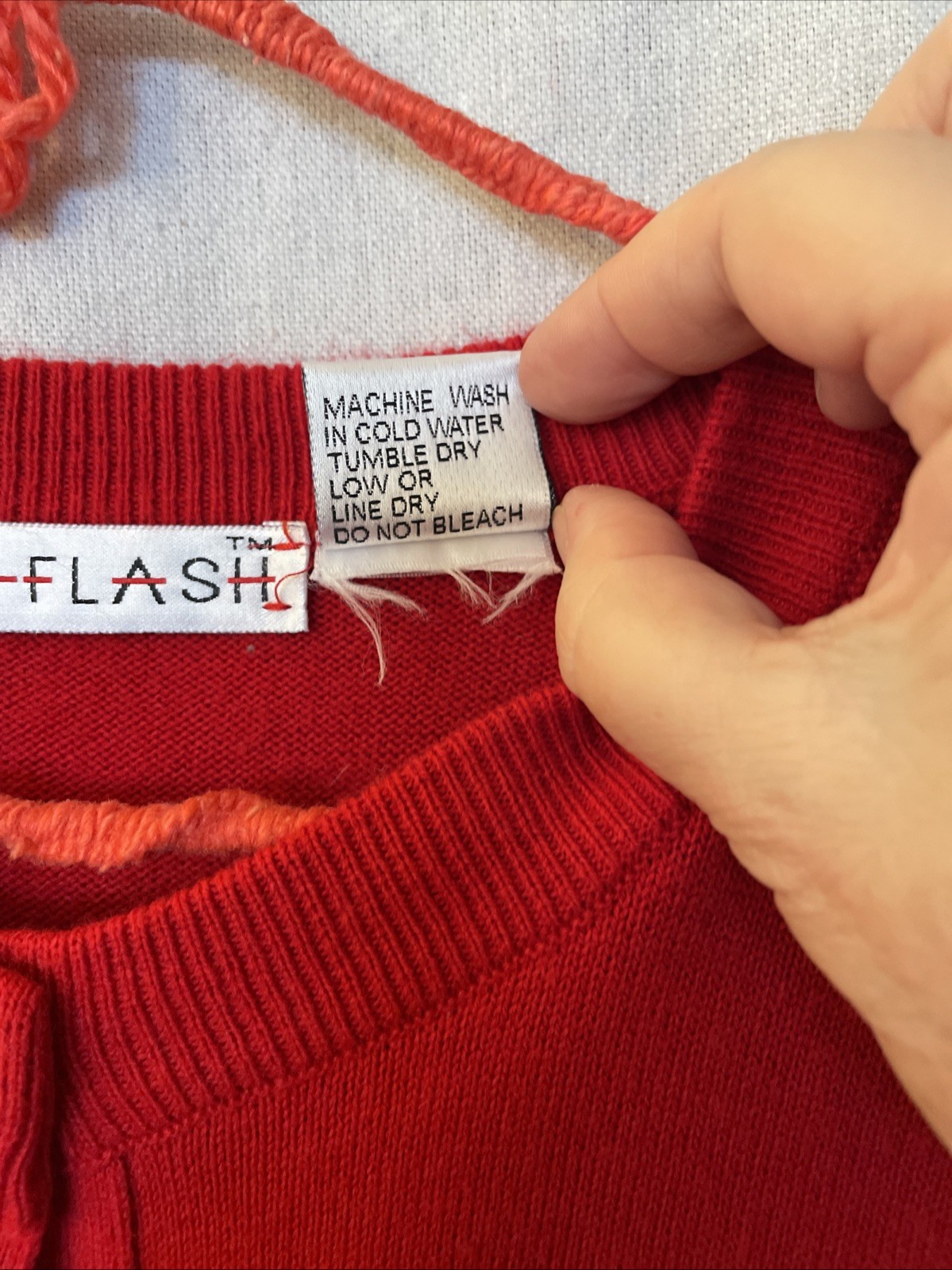 VTG 90s Cardigan Made In Poland Euro Flash Size M Red With Gold Buttons Classic