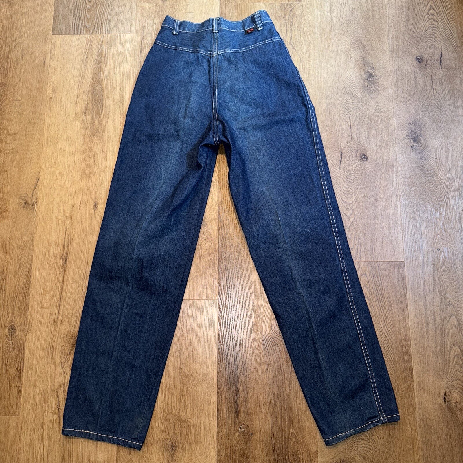 Stuffed Jeans Vintage 70s Denim Blue Jean Mod Hippie USA Womens sz 7 Waist 26 31