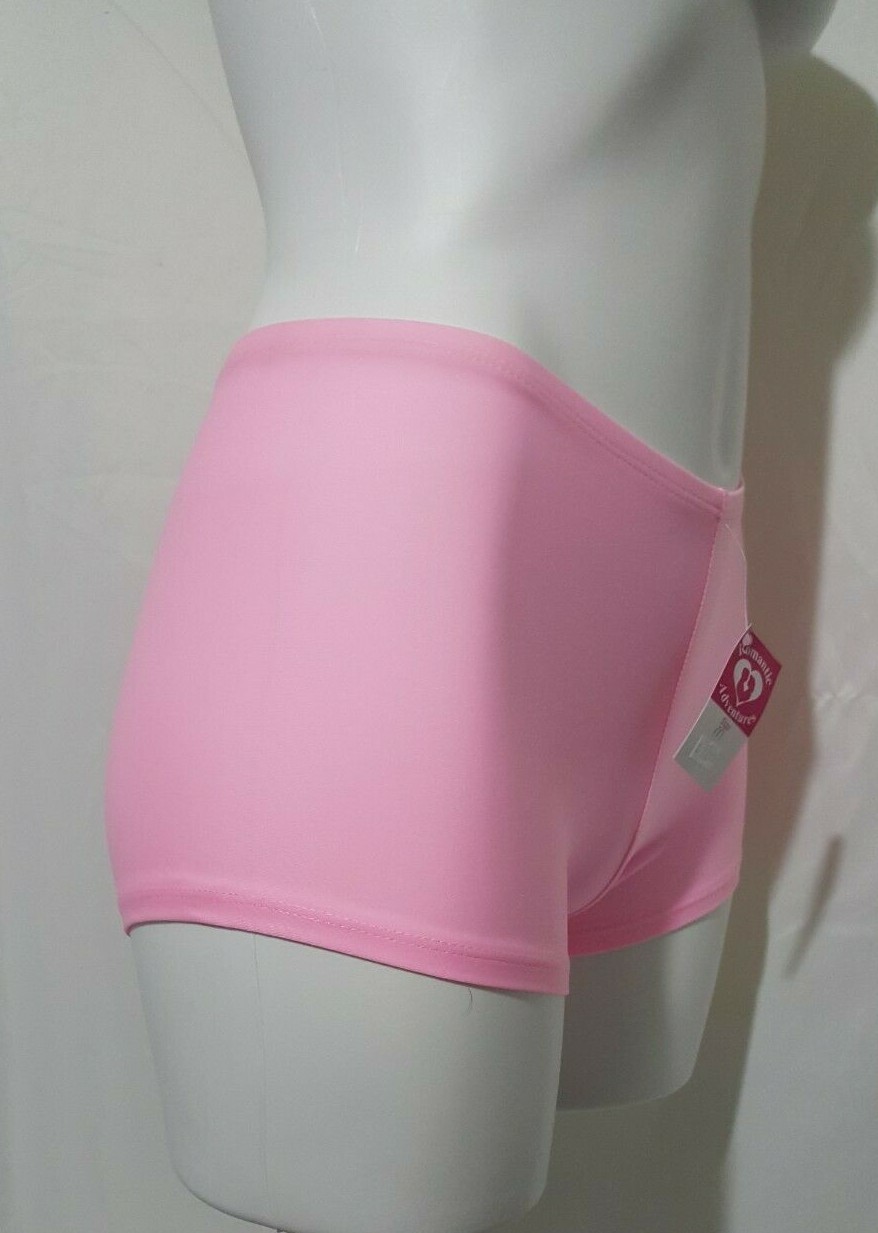 NWT VINTAGE ELEGANT MOMENTS ROMANTIC ADVENTURES PINK BOY SHORTS SIZE MED #6935