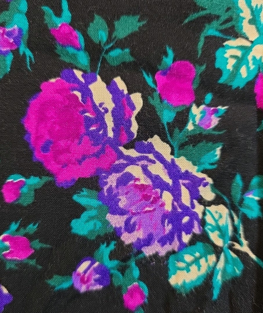 Vintage Willy’s Influence Purple Floral Midi Dress – Size 14