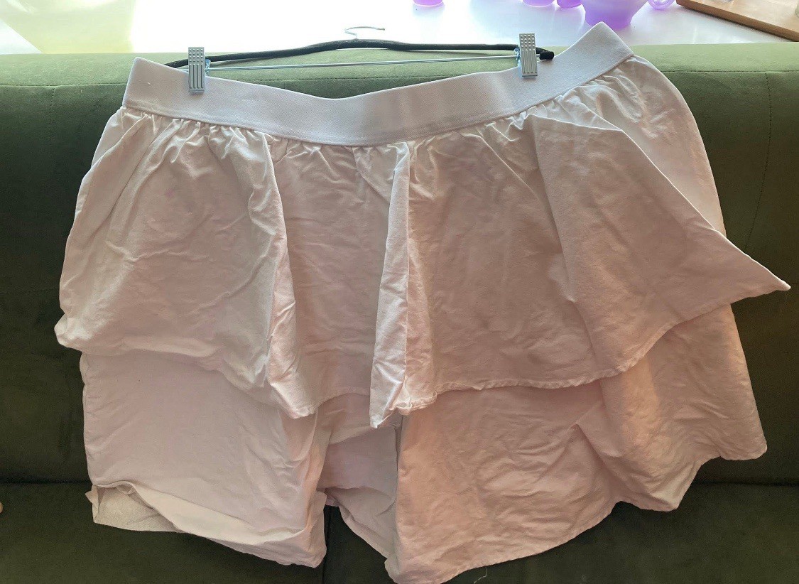 Laura Byrnes White Canvas Petticoat Fits Waist 44” To 52”