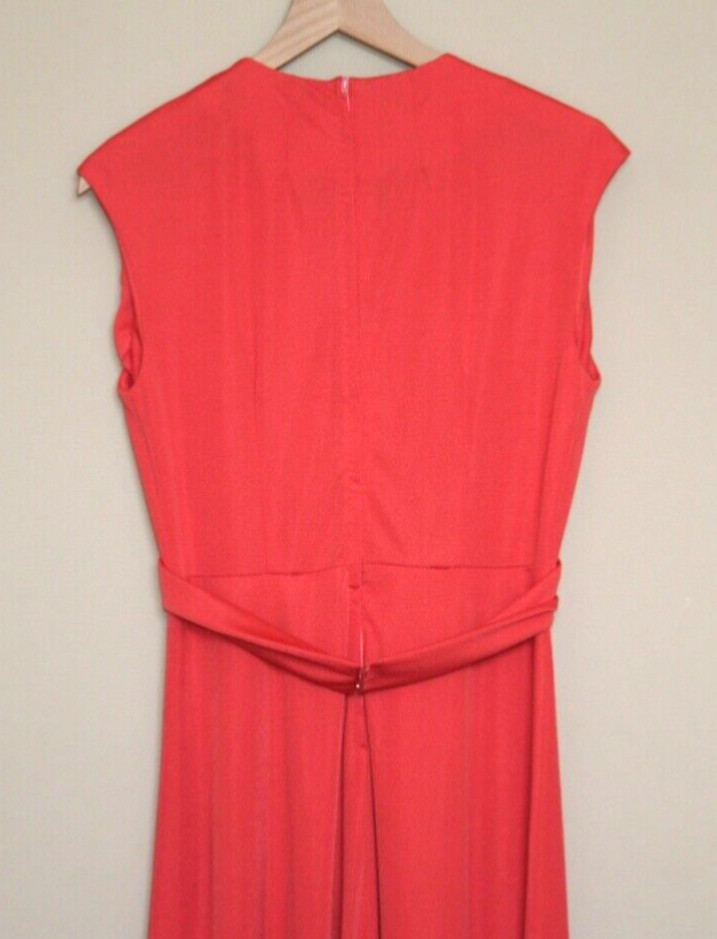 Vintage Maxi Dress 60s 70s Boho Womens Medium 8 10 Long Polyester Hippie Mod