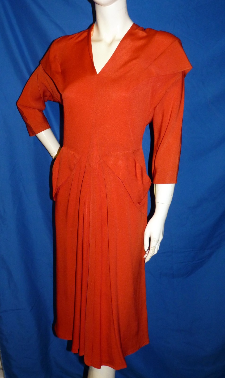 Late 1940s Dorothy O’Hara California Designer Dress Sony Pictures Hollywood B 32