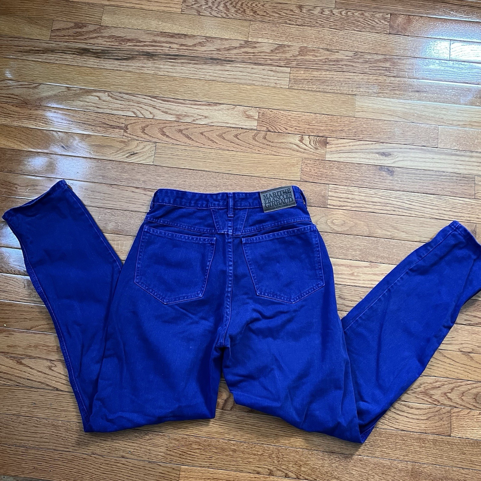 VTG Rare 90s Women’s Marithe Francois Girbaud Jeans Size 7/8 Purple/blue