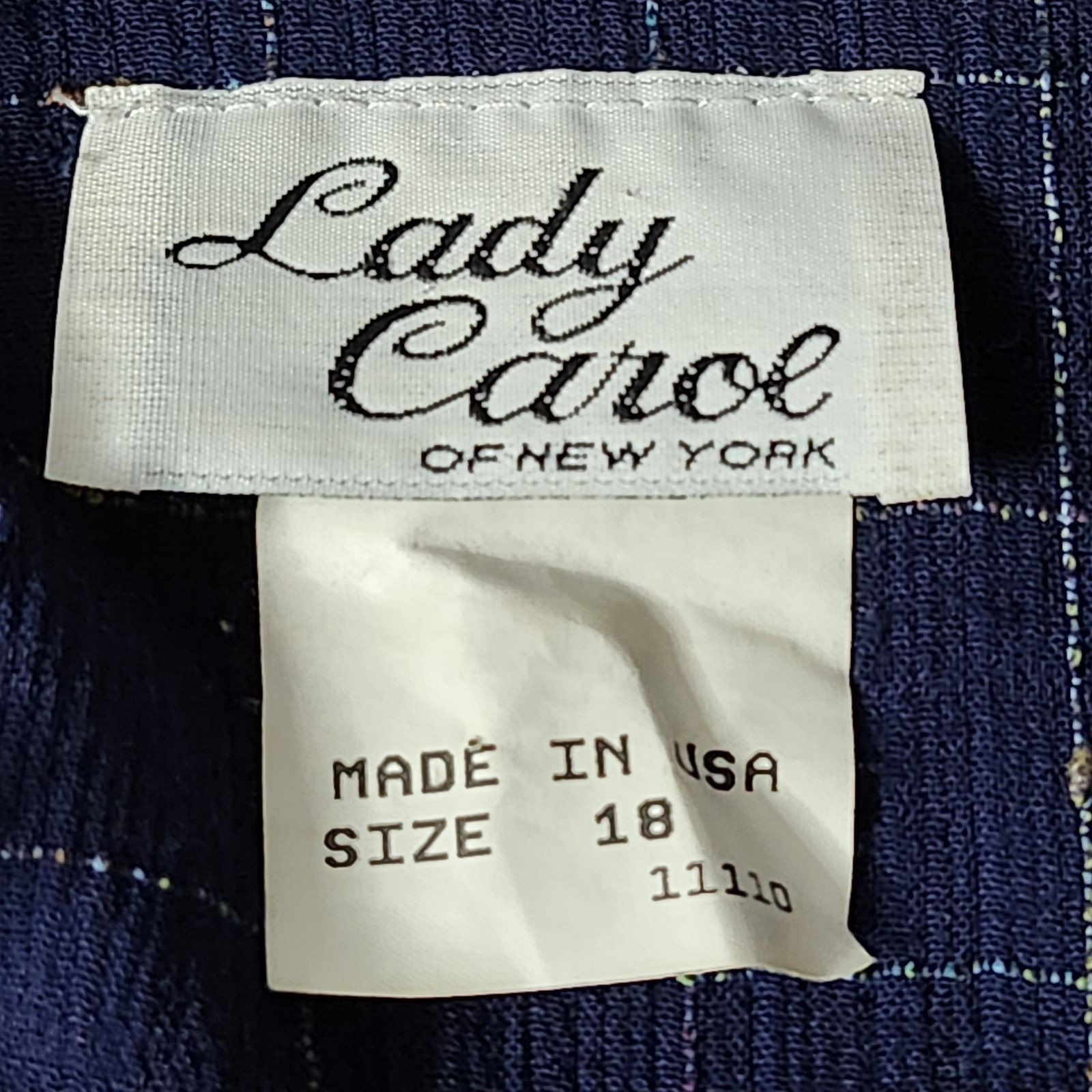 Lady Carol of New York Blue Plaid Midi Dress Size 18 – Vintage USA Made
