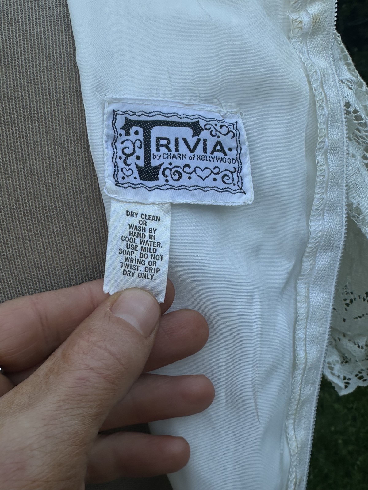 VTG 60 70 Trivia Charm Of Hollywood White Eyelet wedding Maxi Prairie Dress