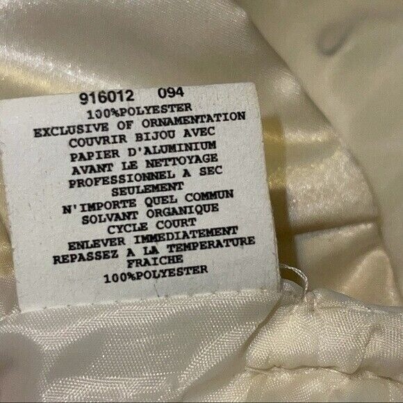 VTG Jessica McClintock Gunne Sax Strapless Satin Tulle Dress Size 7 Juniors