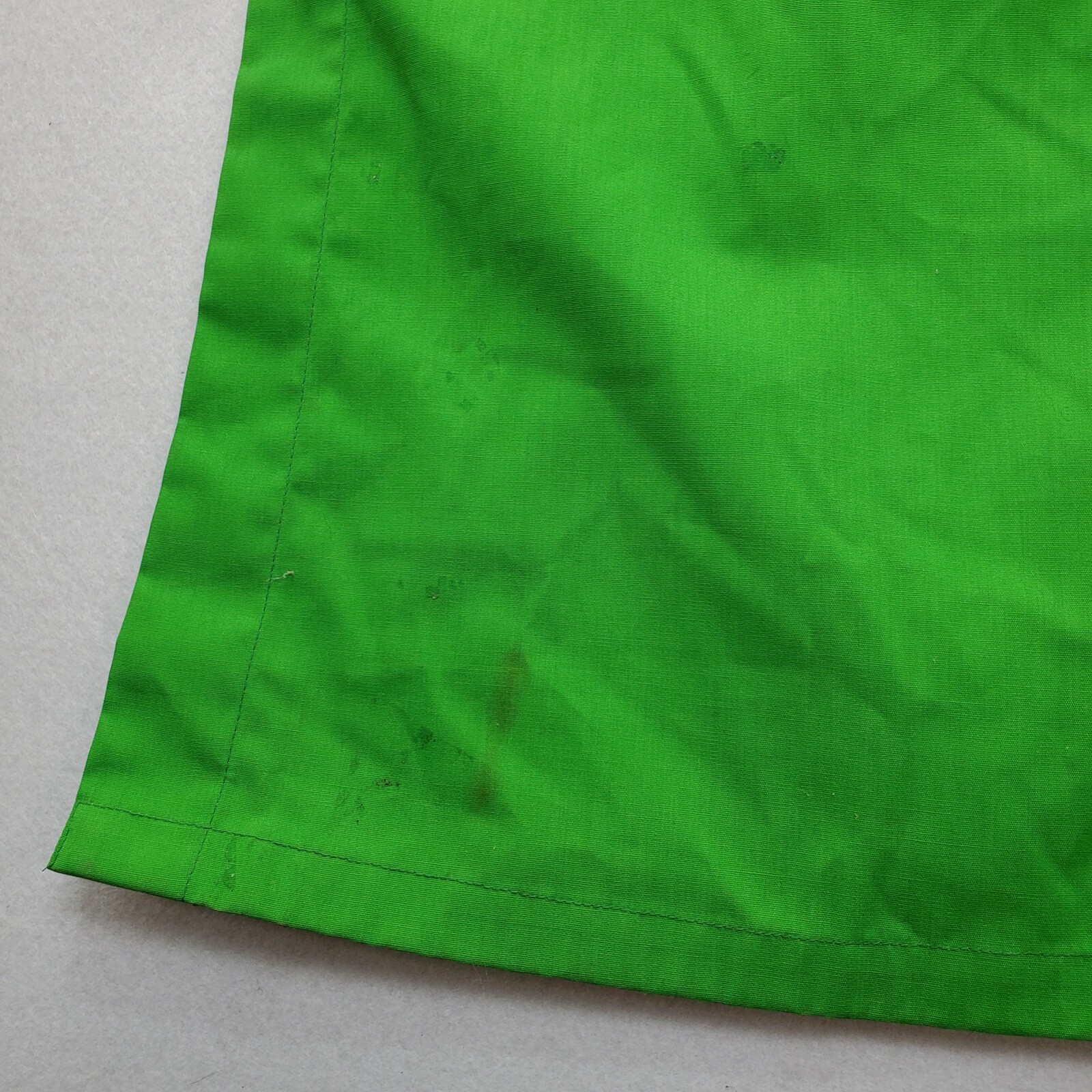 Vintage (Original Tags) GUMPS SF Lime Green Hostess Kaftan w/Frog Buttons Sz 8
