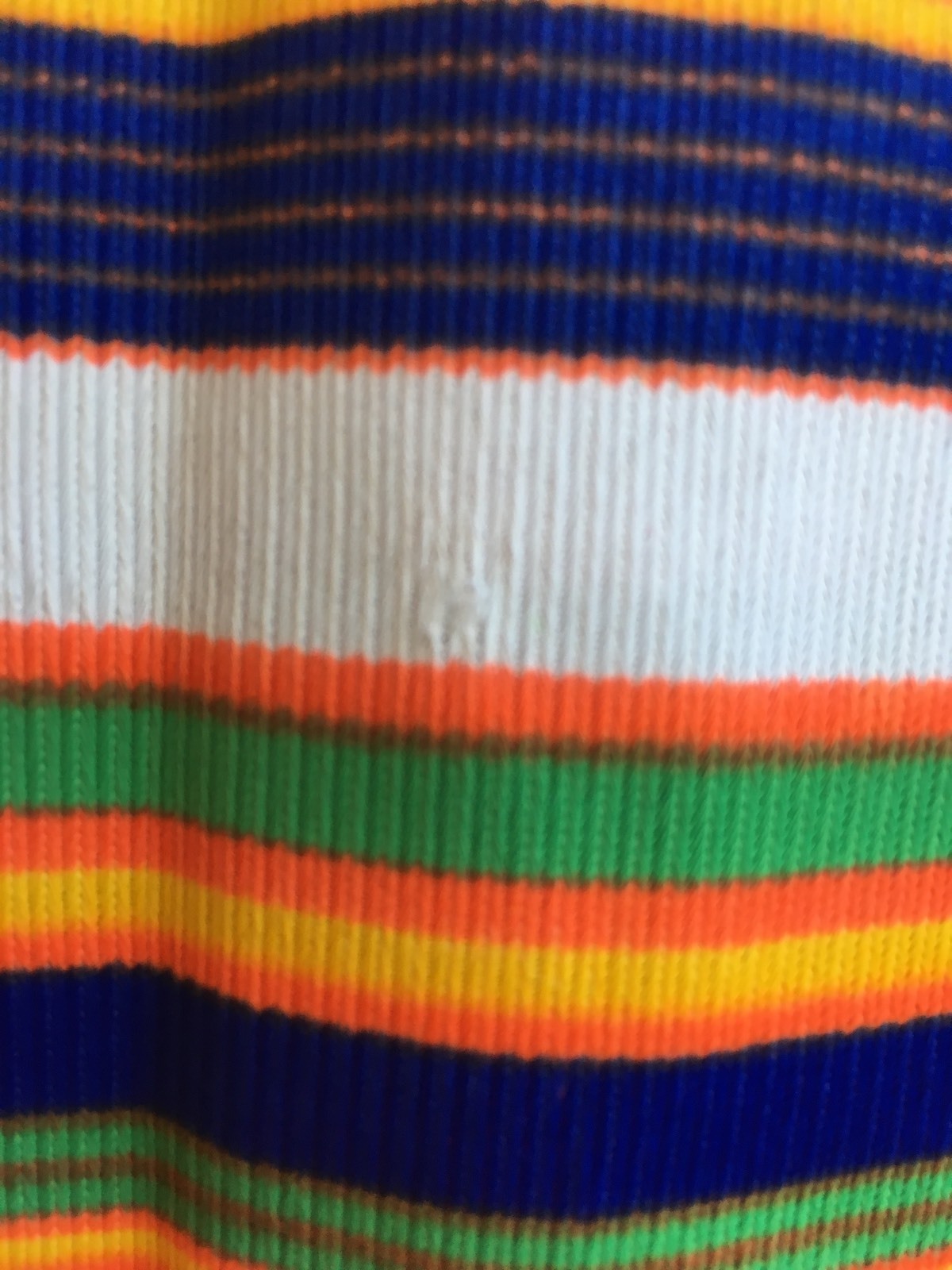 Vintage Long Sleeve Bright Striped Top Aladdin Brand Mock Turtleneck 60s 70s Mod