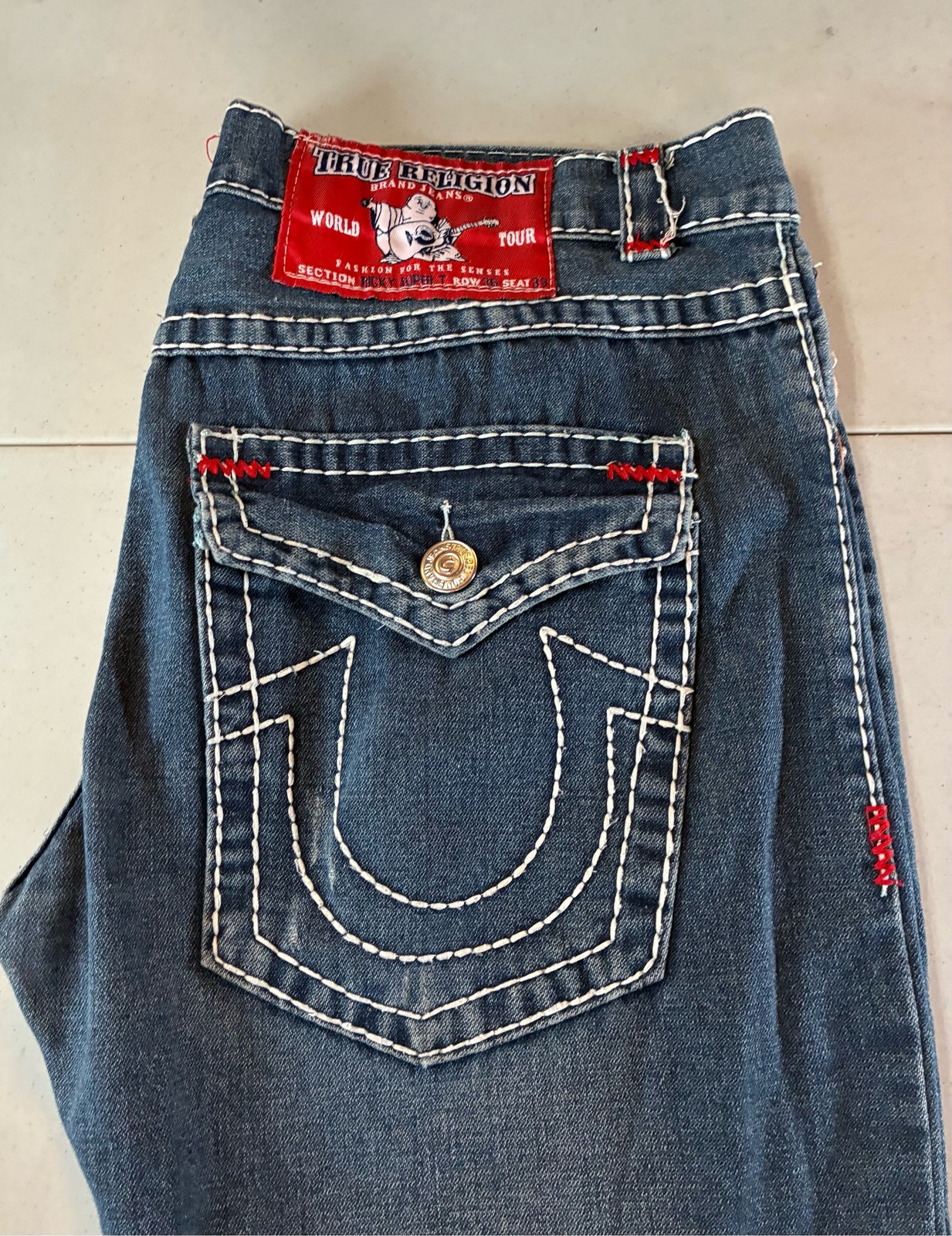 True Religion Ricky Super T Jeans Great Pair Super Look 36 Waist
