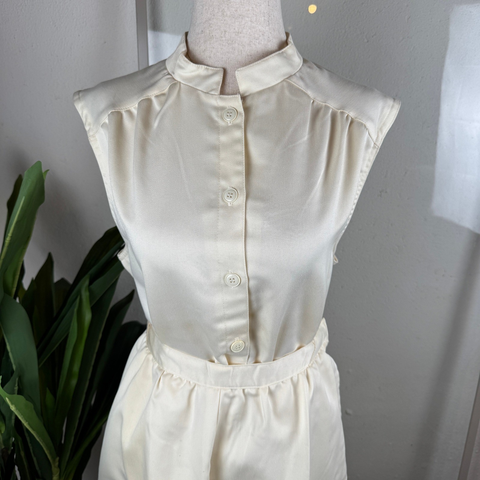 Romantic Garden Party Vintage 3pc Skirt Suit Set 14/18 Ivory (2 Skirts Included)