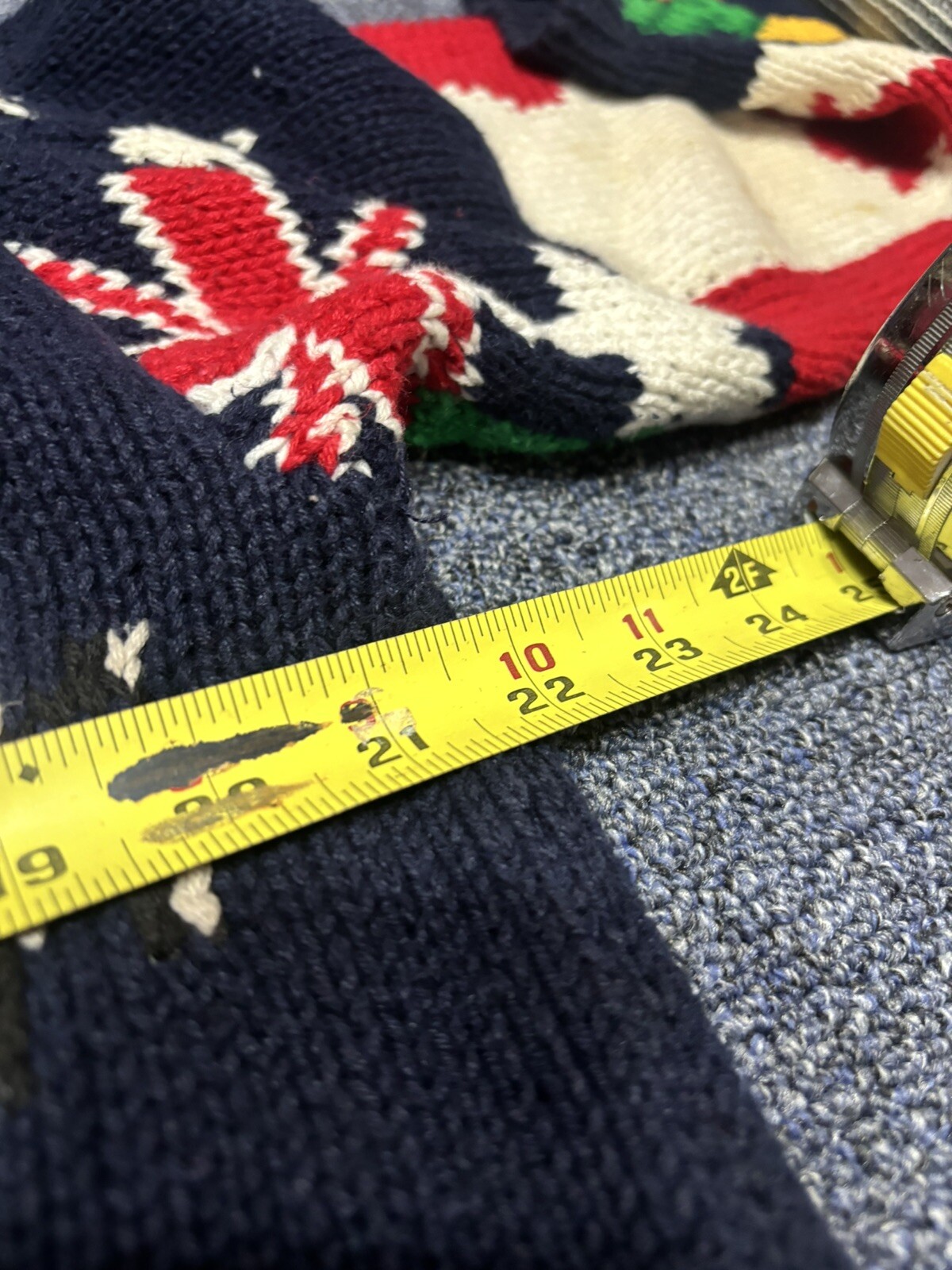 Vintage All Over Print Hand Knit Sweater Cardigan F2